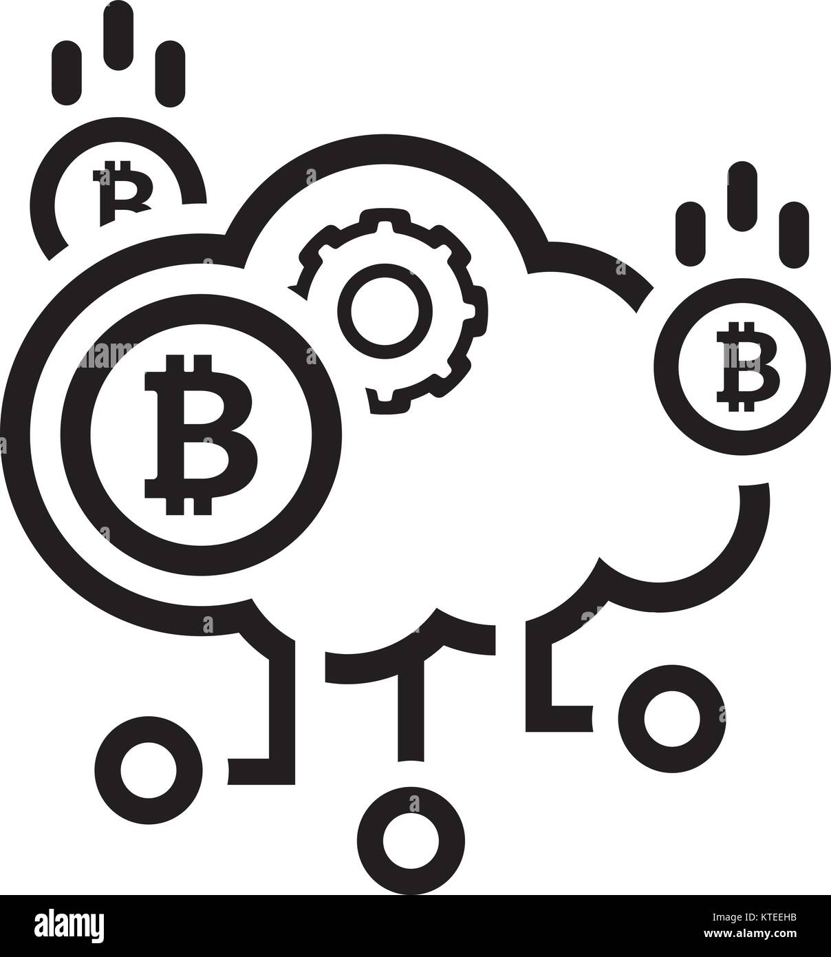 Cloud Mining Icon Stock Vector Image & Art - Alamy