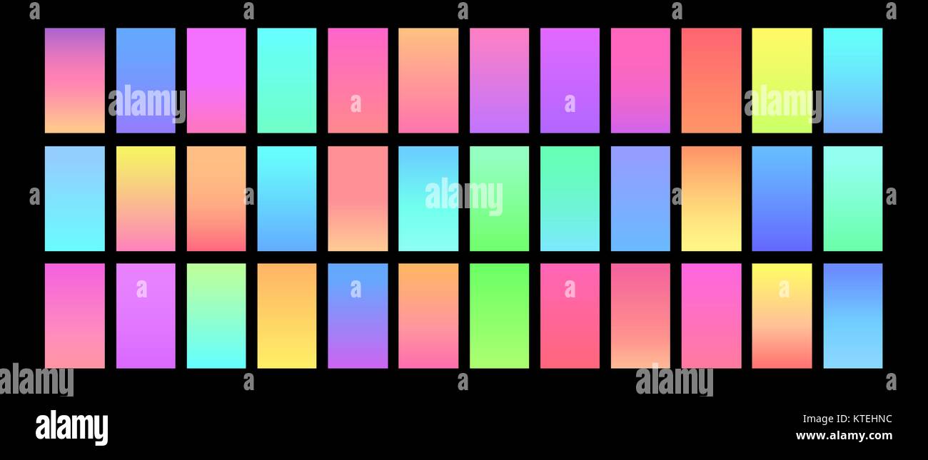 Saturation Gradient Examples Big collection of saturated gradients backgrounds in light tones Stock ...