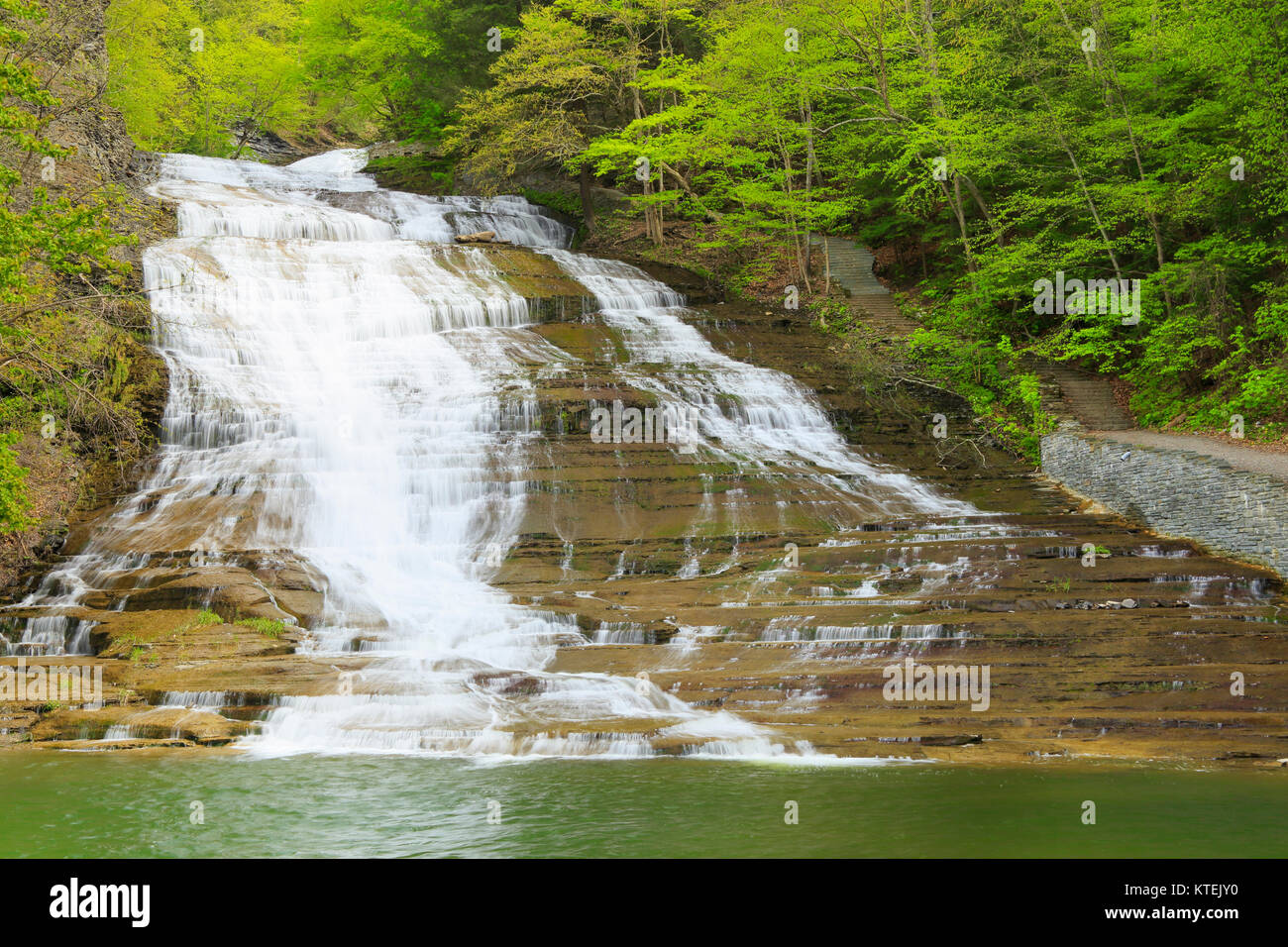 Buttermilk Falls State Park, Ithaca, Finger Lakes, New York, USA Stock Photo Alamy