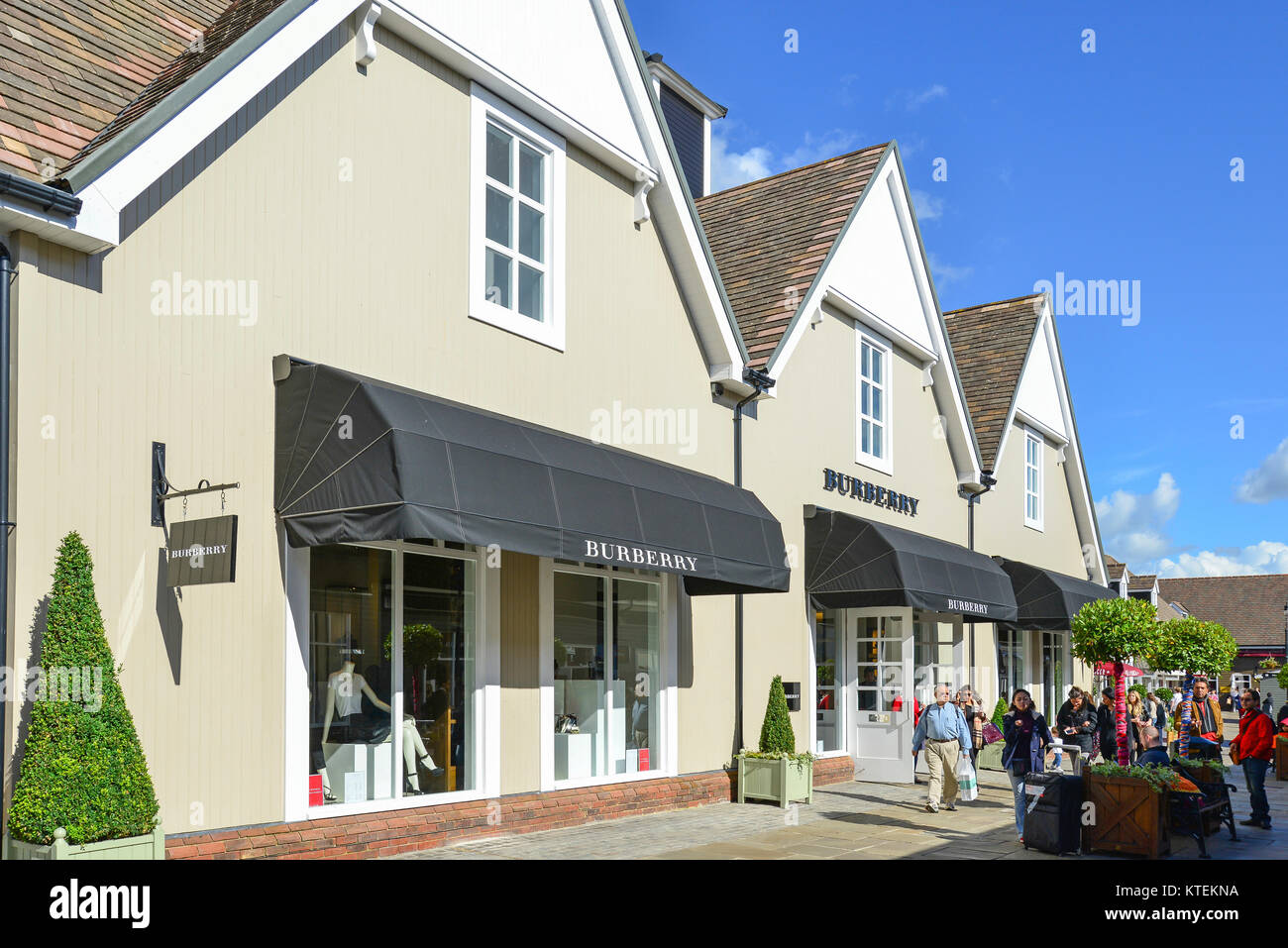 Burberry store at Bicester Village Outlet Shopping Centre, Bicester, Oxfordshire, England, United Kingdom Stock Photo