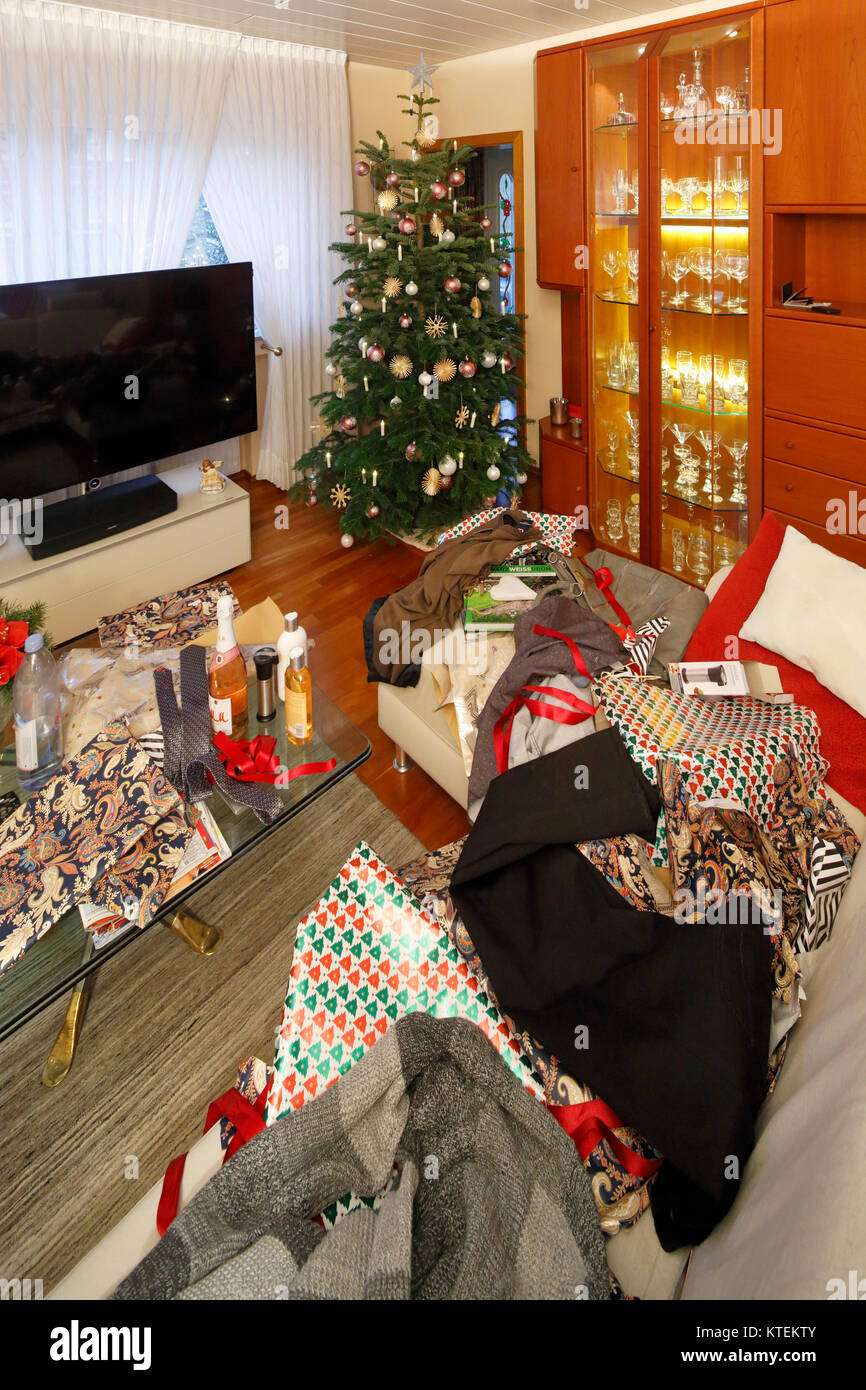 Christmas Advent Season Festive Decorated Christmas Tree In