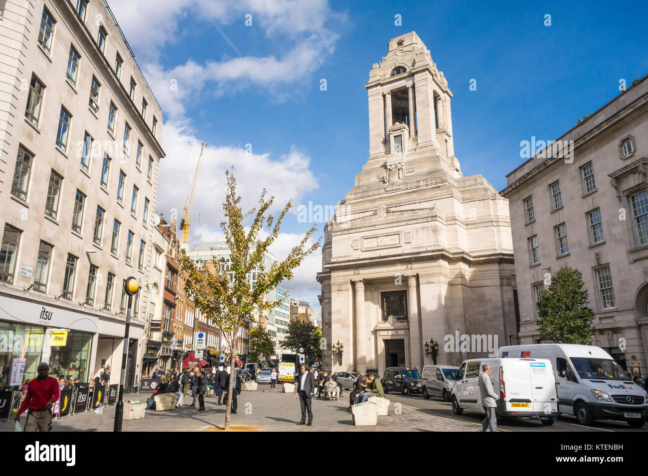Freemasons' Hall, United Grand Lodge of England, The Library and Museum of Freemasonry, Great Queen Street, London, UK Stock Photo