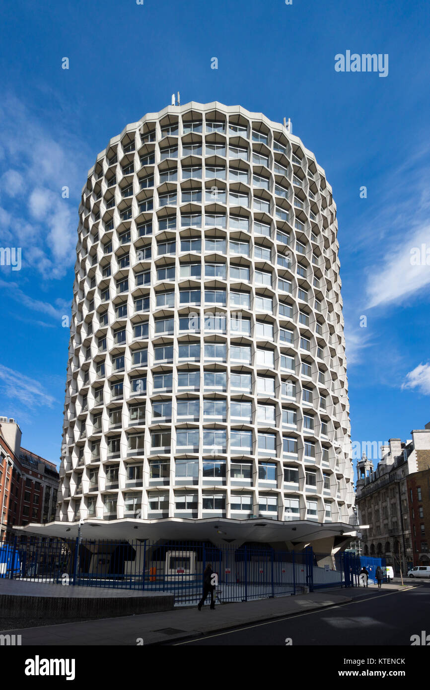 Brutalist architecture London: One Kemble Street, Space House, by George Marsh Stock Photo