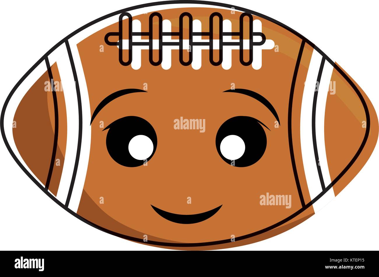 Kawaii Football Design Stock Vector Image Art Alamy