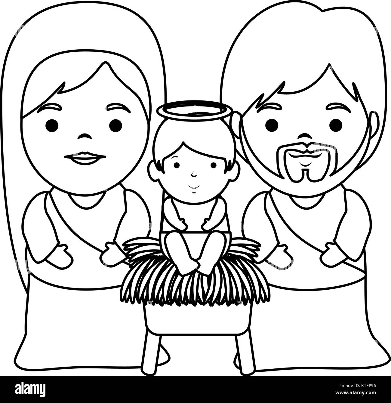 holy-family-christmas-characters-vector-illustration-design-stock