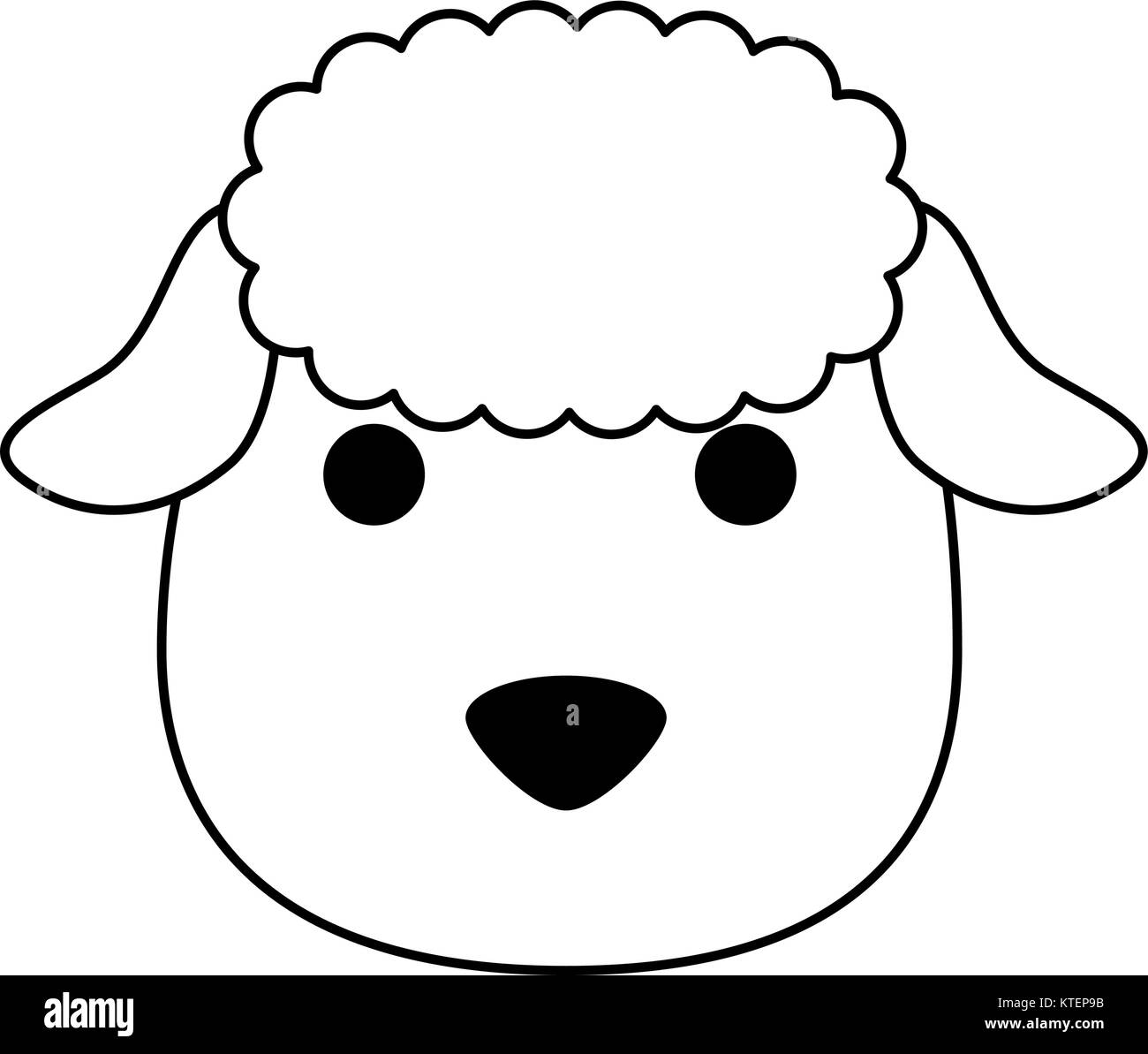 cute sheep character icon vector illustration design Stock Vector Image ...