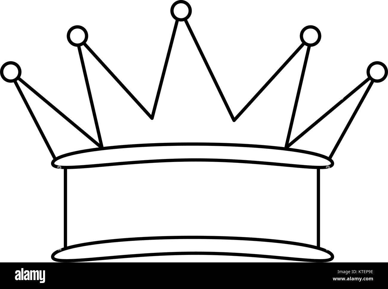 king crown isolated icon vector illustration design Stock Vector Image ...