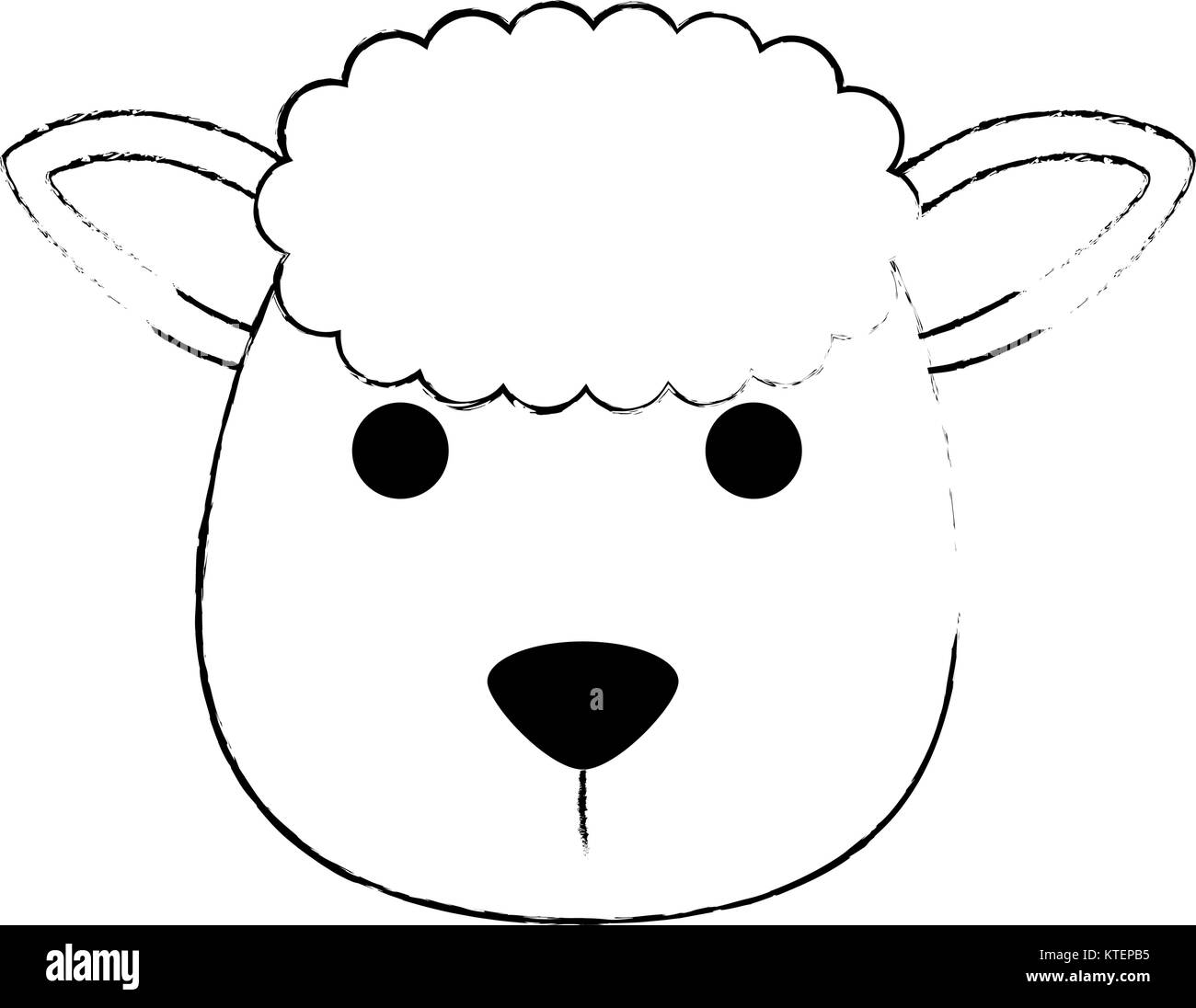 cute sheep character icon vector illustration design Stock Vector Image ...