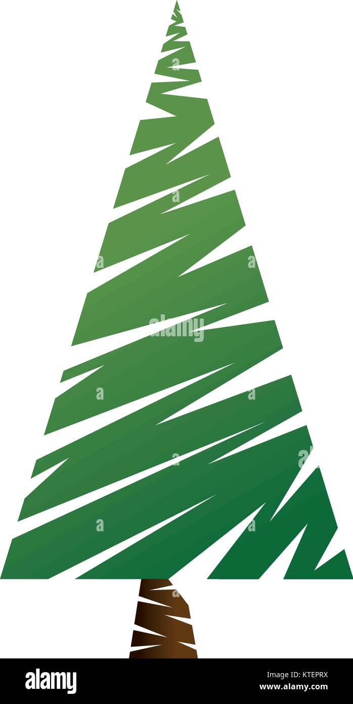 pine tree plant icon vector illustration design Stock Vector Image ...