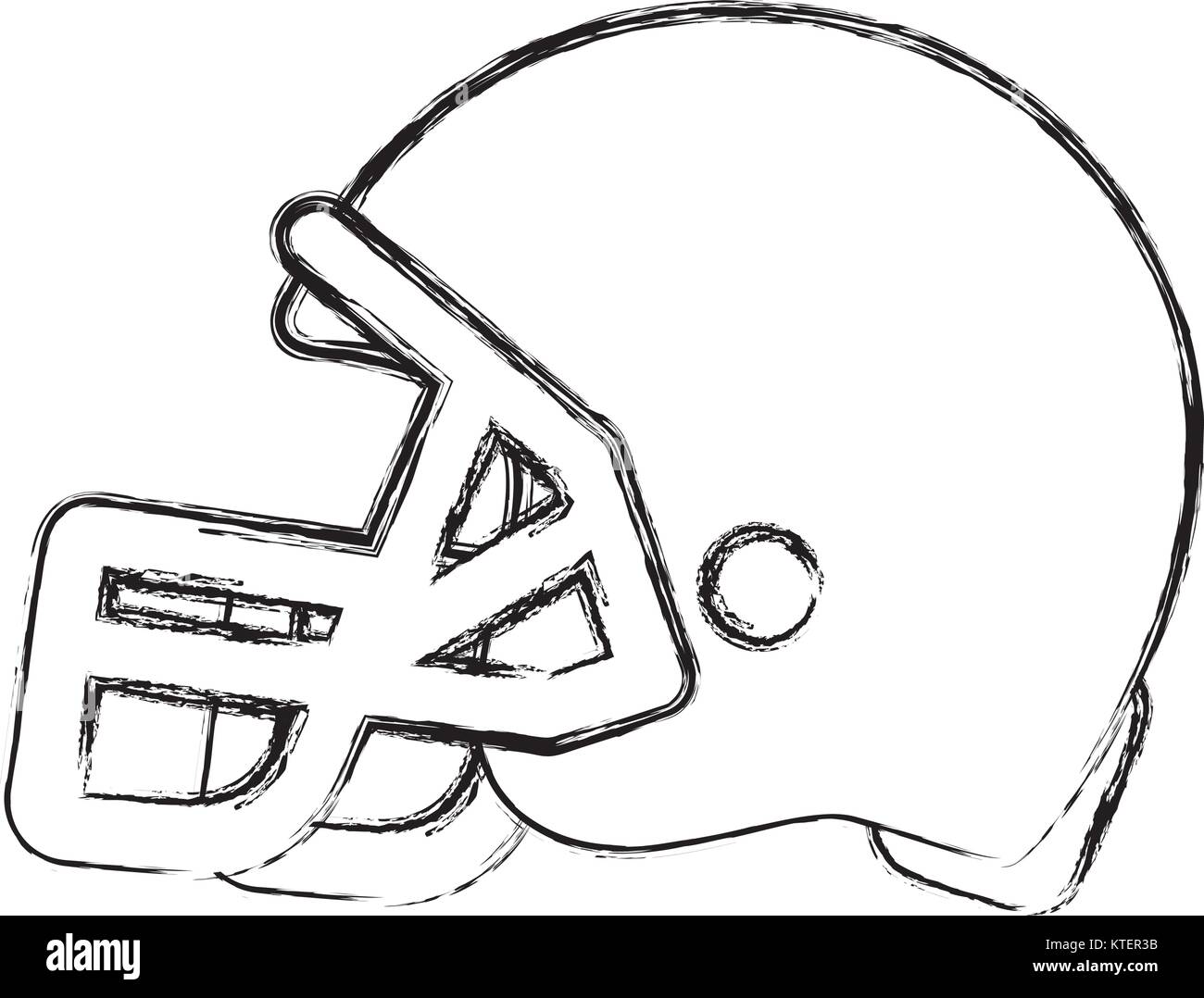 american football helmet icon Stock Vector