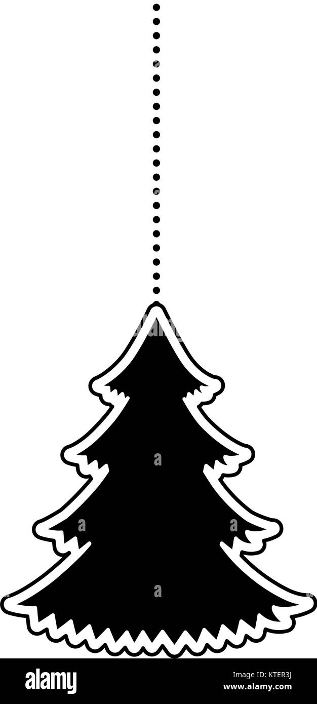 pine tree hanging icon vector illustration design Stock Vector Image ...