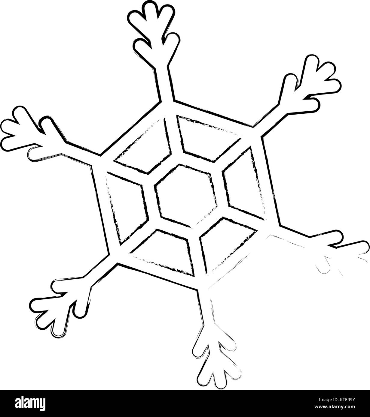 snow flake isolated icon vector illustration design Stock Vector Image ...