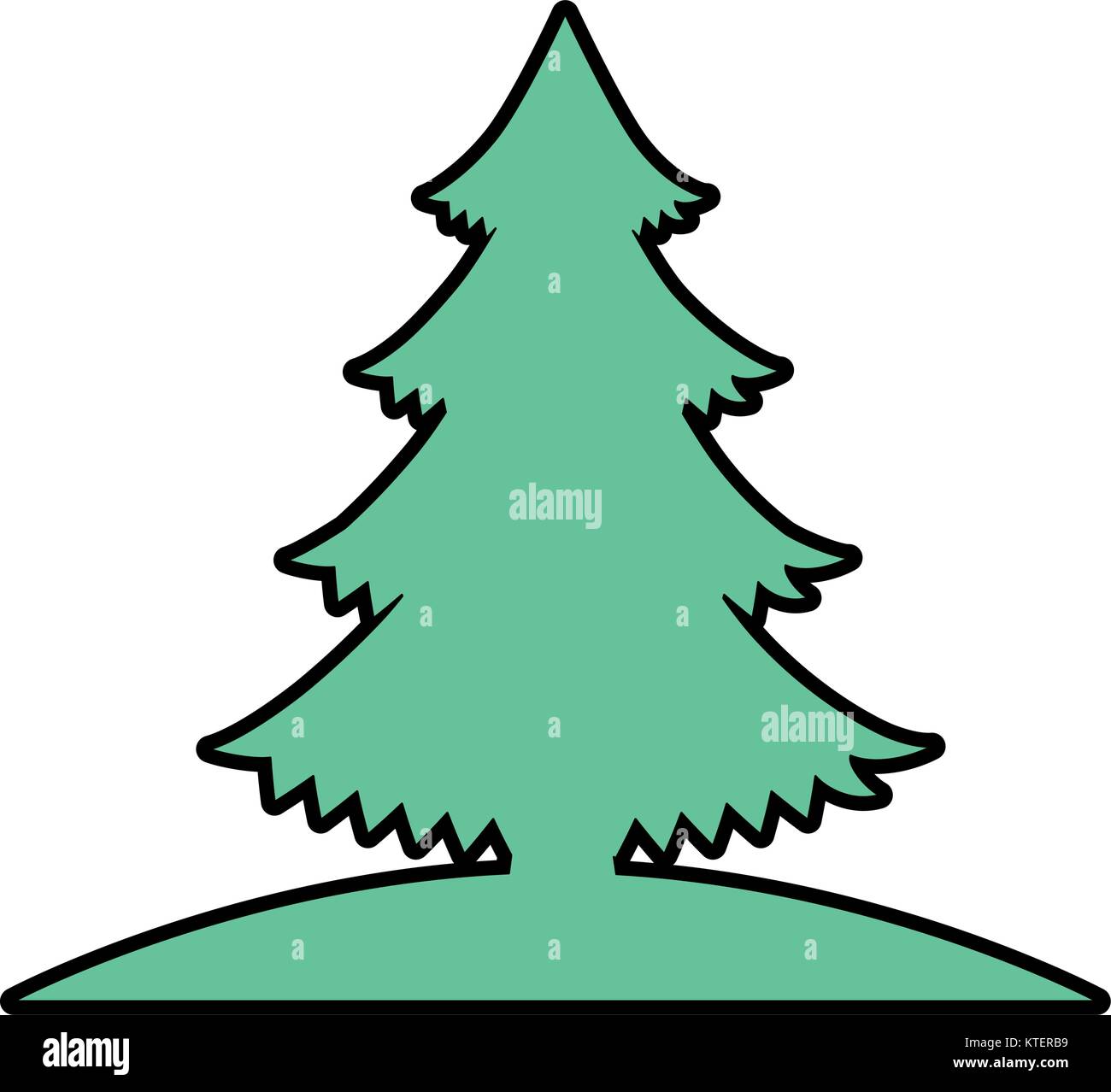 pine tree plant icon vector illustration design Stock Vector Image ...