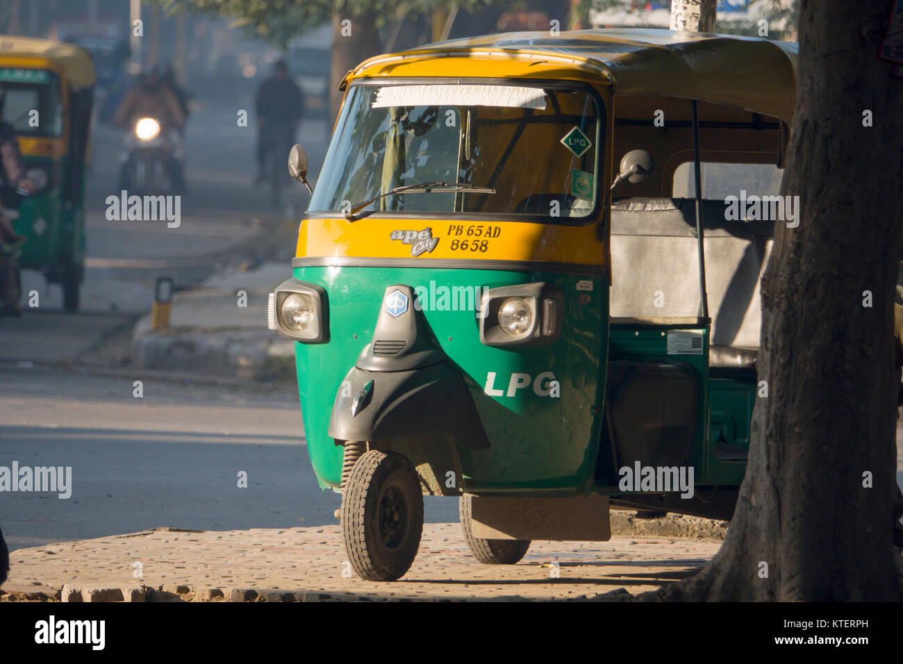 Auto rickshaw powered by LPG (liquid petroleum gas) in Chandigarh