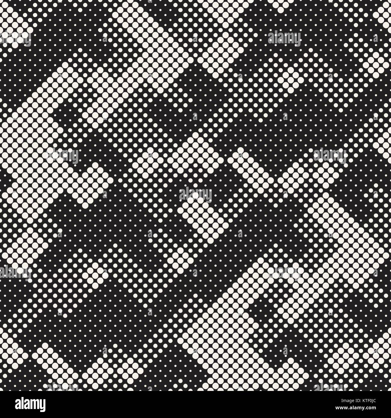 Modern Stylish Halftone Texture. Endless Abstract Background With ...