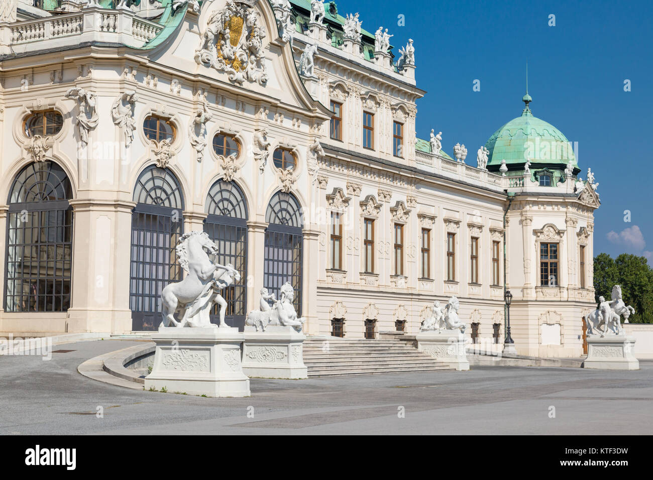 View with Belvedere Palace (Schloss Belvedere) Built in Baroque