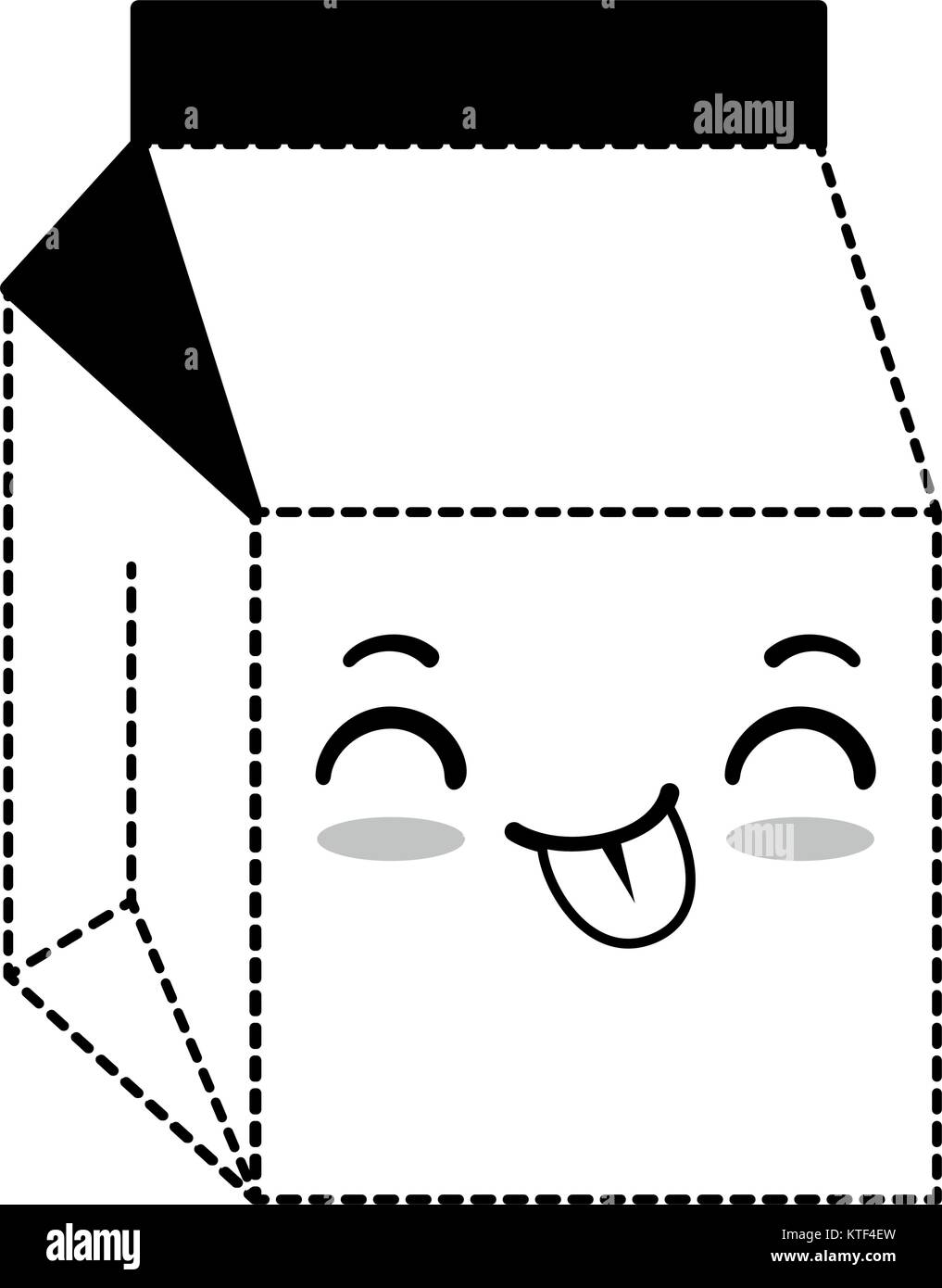 milk box kawaii character vector illustration design Stock Vector Image &amp; Art - Alamy