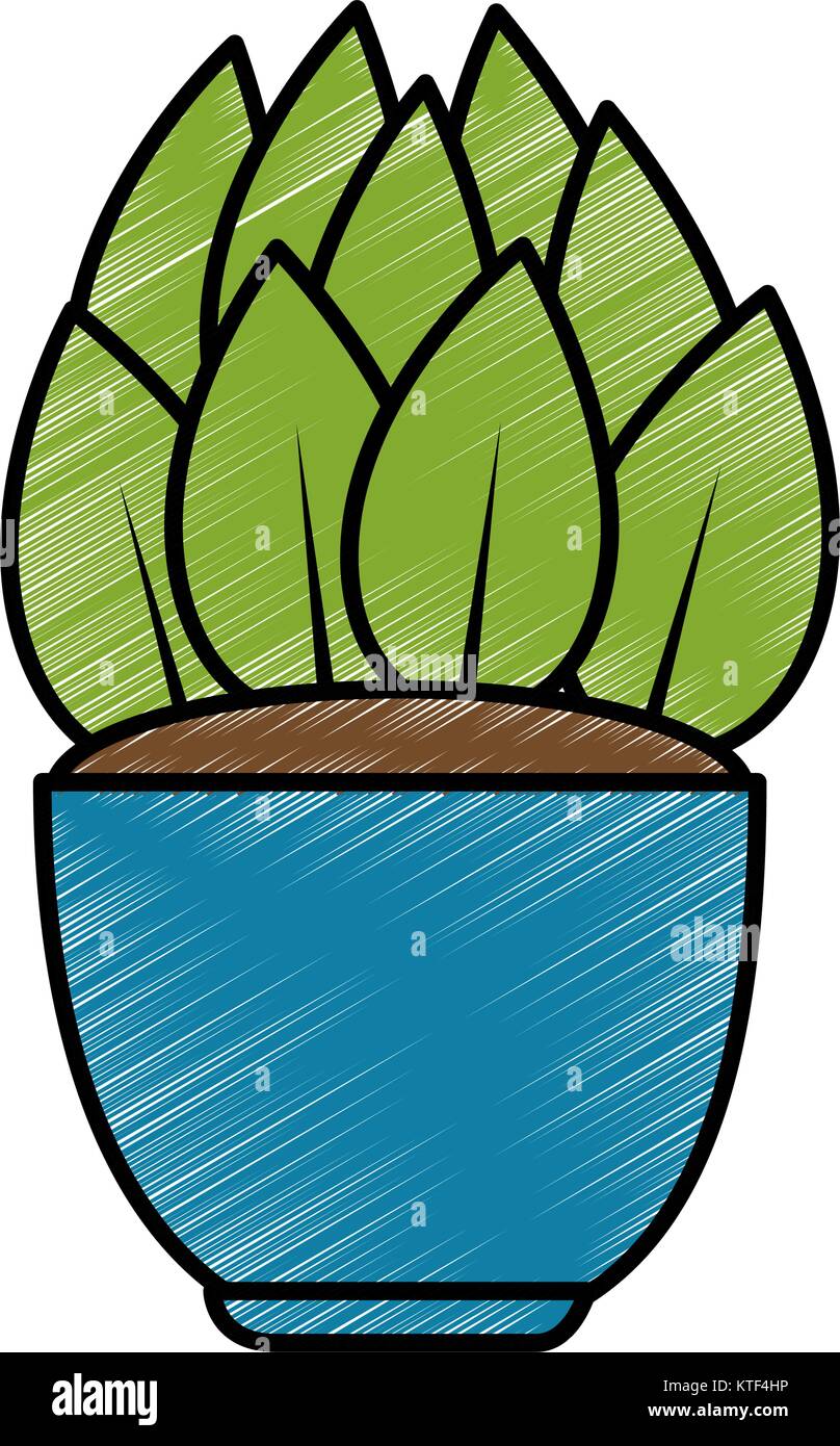 house plant in pot vector illustration design Stock Vector Image & Art ...