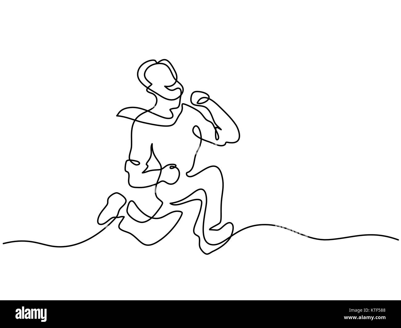 Office man running fast Stock Vector