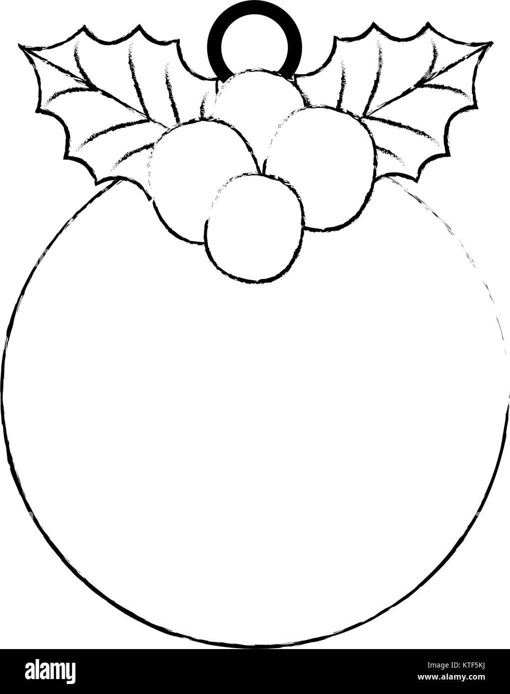 christmas ball hanging icon vector illustration design Stock Vector ...