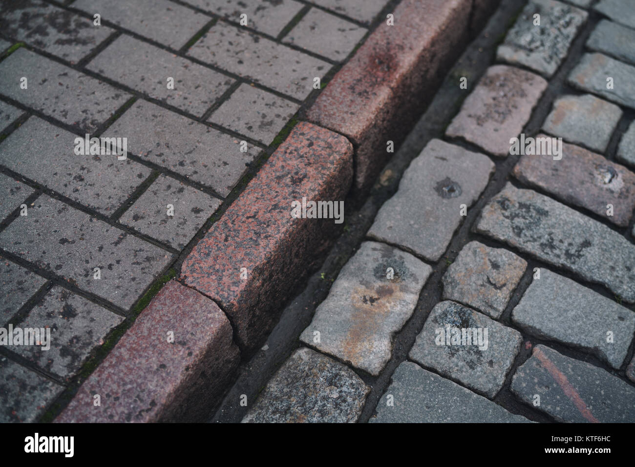 old stone pavement background Stock Photo