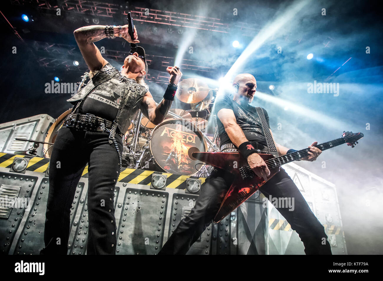 The German heavy metal band Accept performs a live concert at Sentrum Scene in Oslo. Here