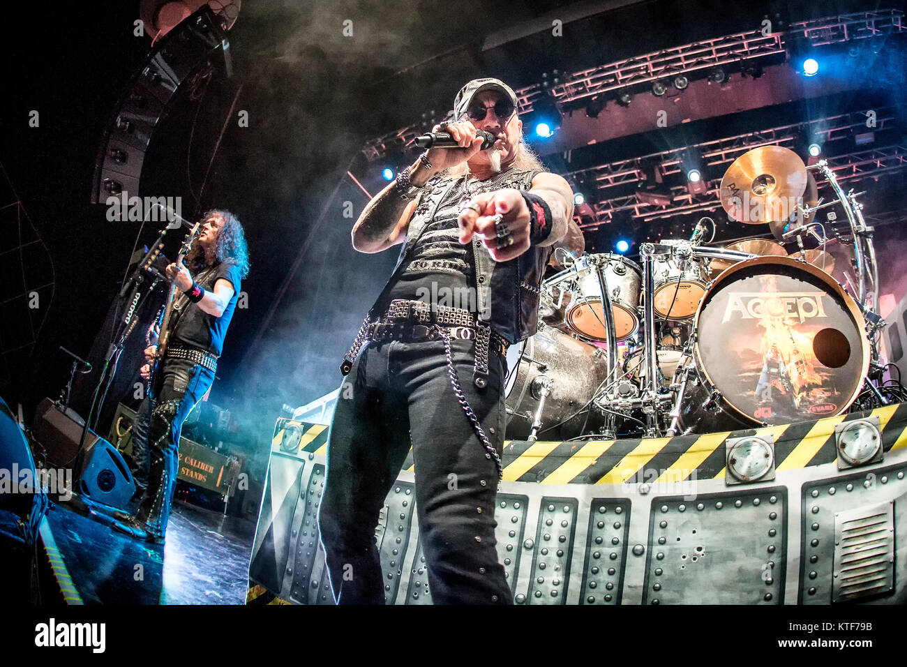 The German heavy metal band Accept performs a live concert at Sentrum Scene in Oslo. Here