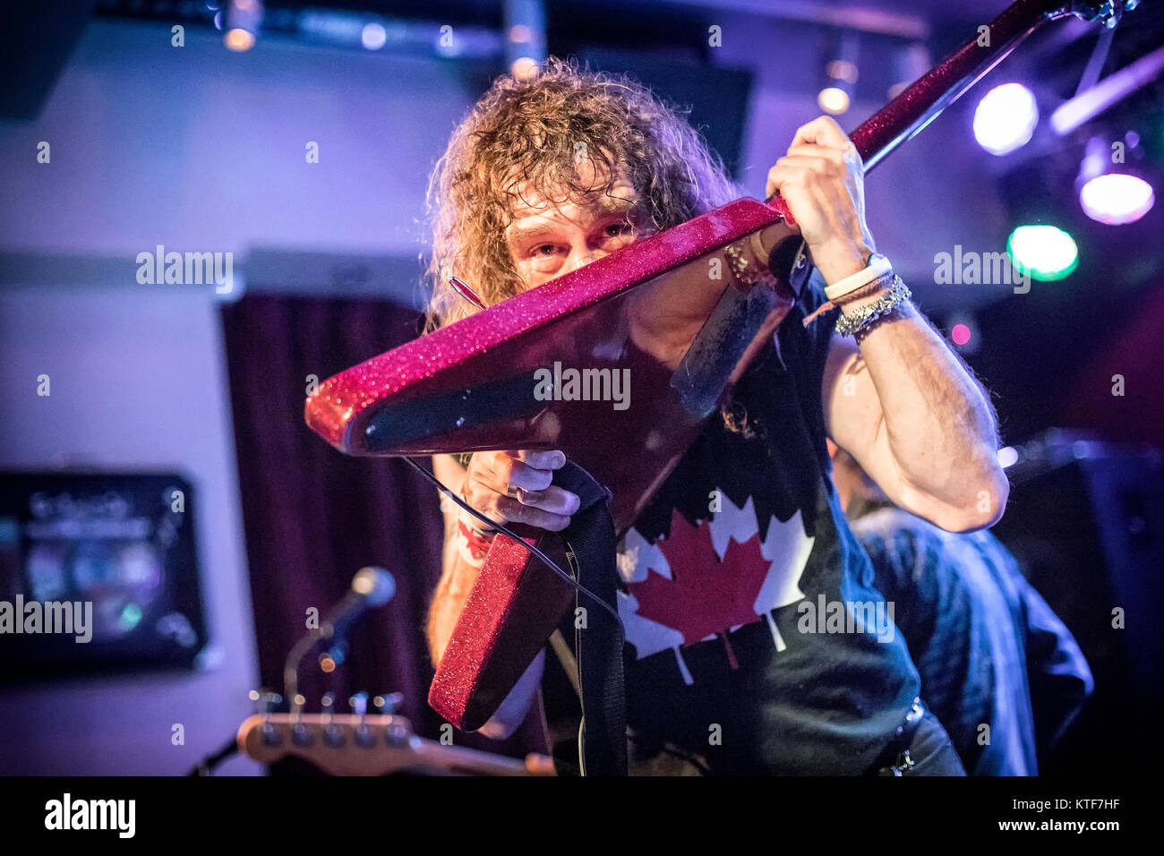 The Canadian heavy metal band Anvil performs a live concert at Hard