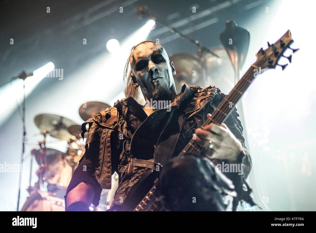 The Polish heavy metal band Behemoth performs a live concert at Sentrum