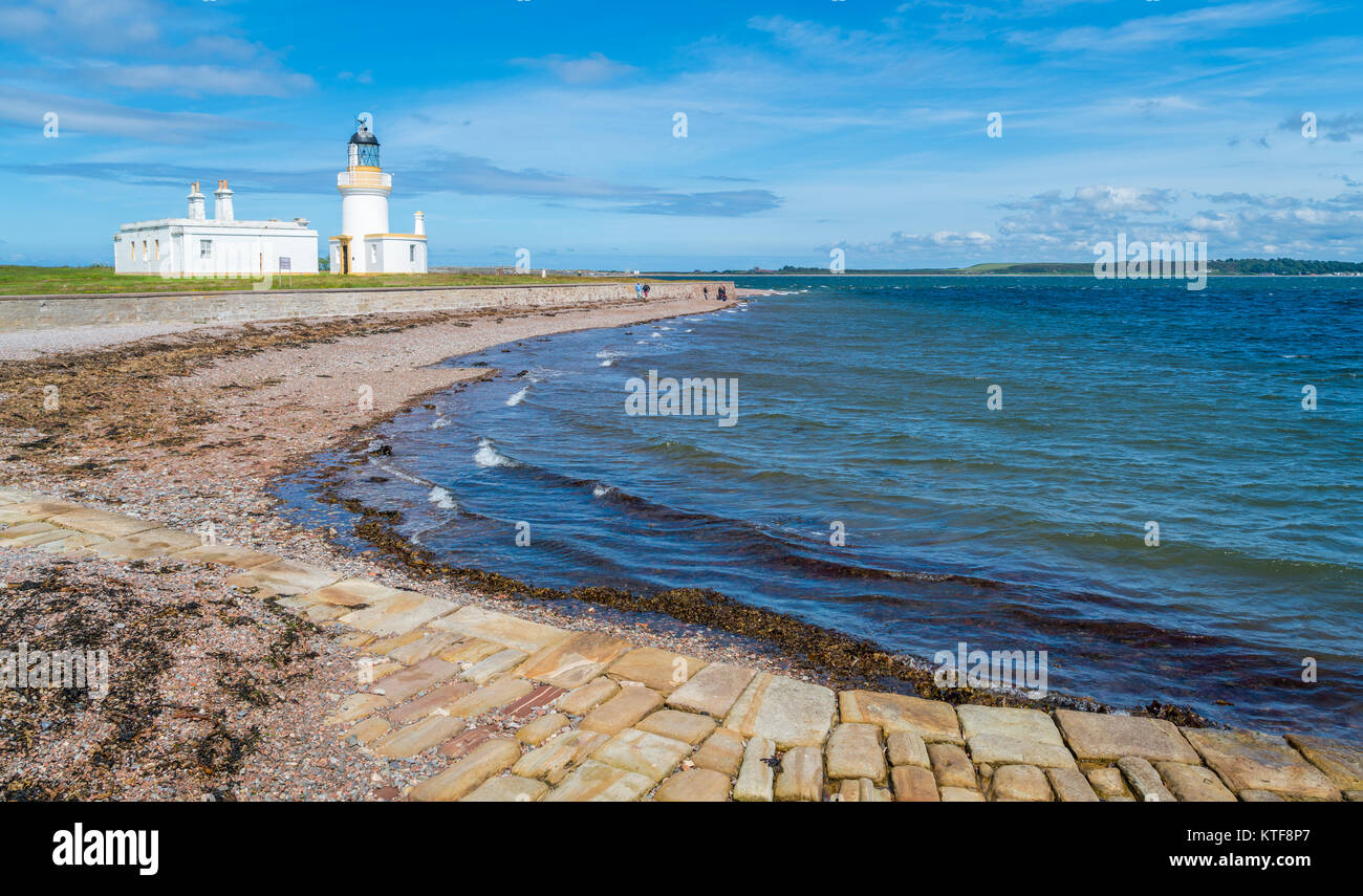 Chanonry Point, at the end of Chanonry Ness, a spit of land extending into the Moray Firth between Fortrose and Rosemarkie on the Black Isle, Scotland Stock Photo