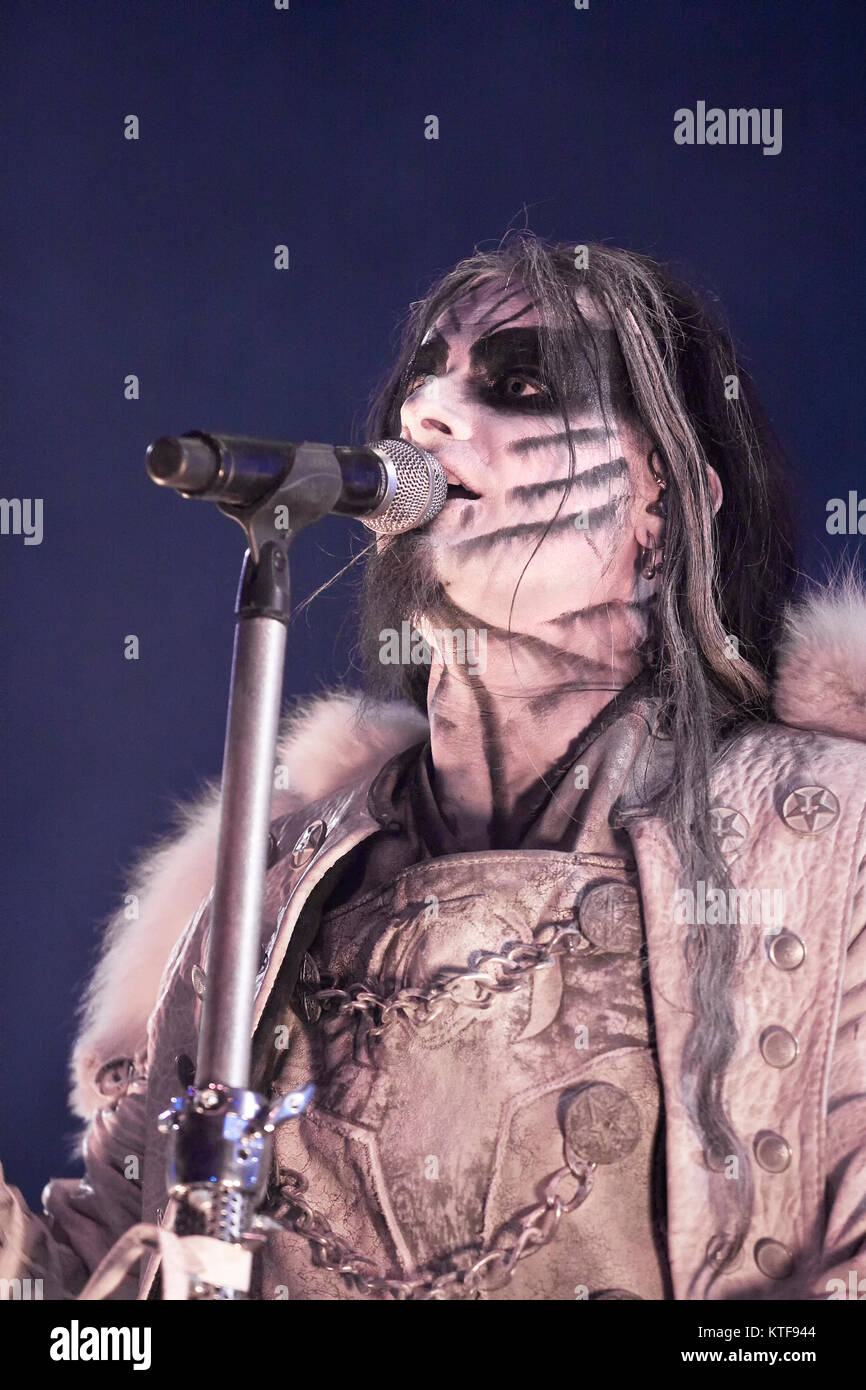 The Norwegian symphonic black metal band Dimmu Borgir performs live at Ole  Bull Scene in Bergen. Here vocalist Shagrath is seen live on stage. Norway,  28/05 2012 Stock Photo - Alamy