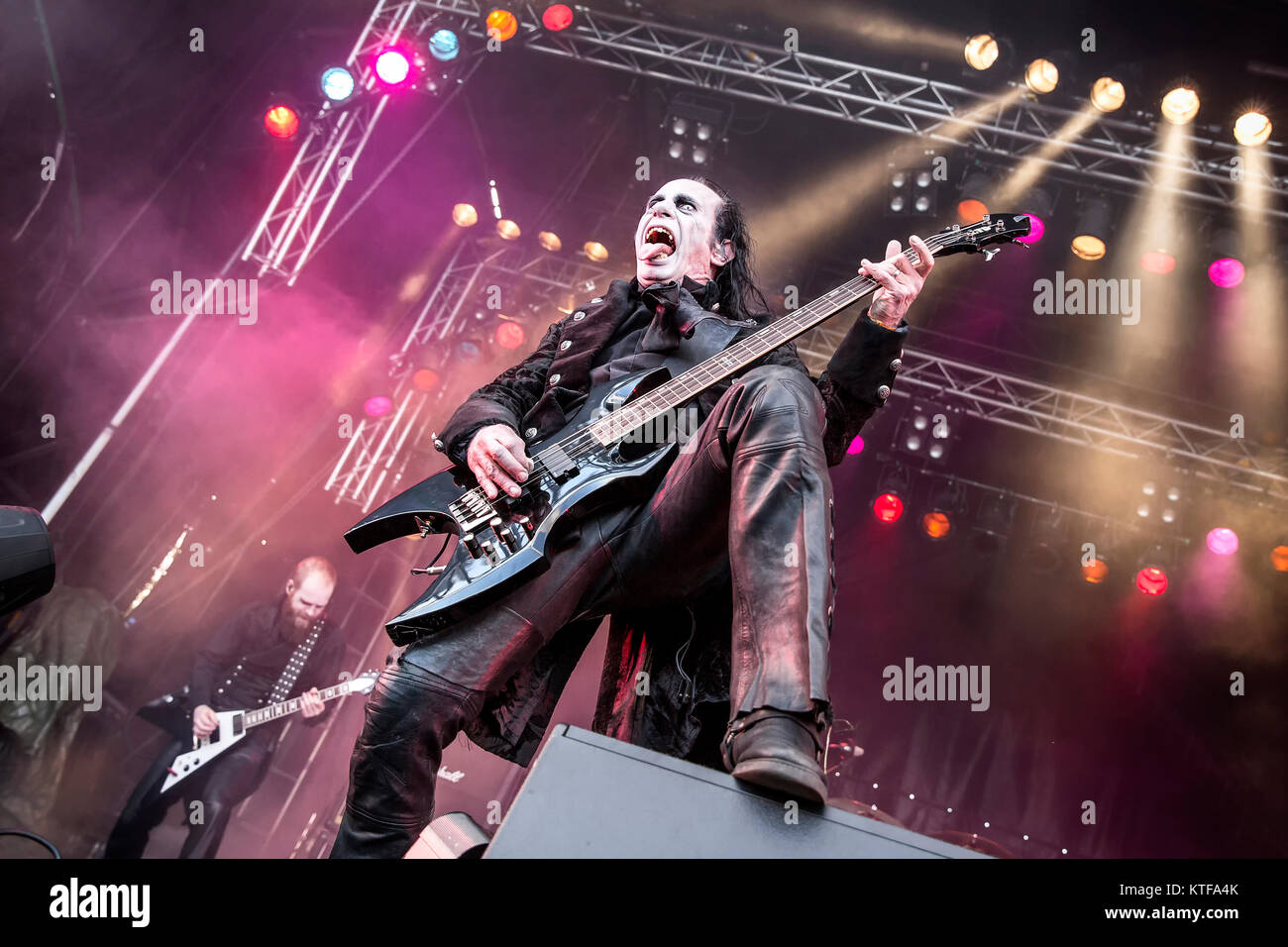 The English heavy metal band Hell performs live concert at the Swedish ...