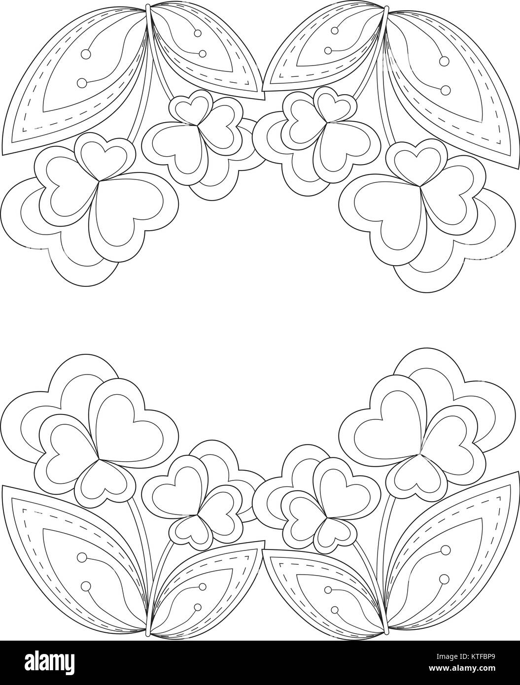 Heart Flower Black And White Stock Photos Images Alamy