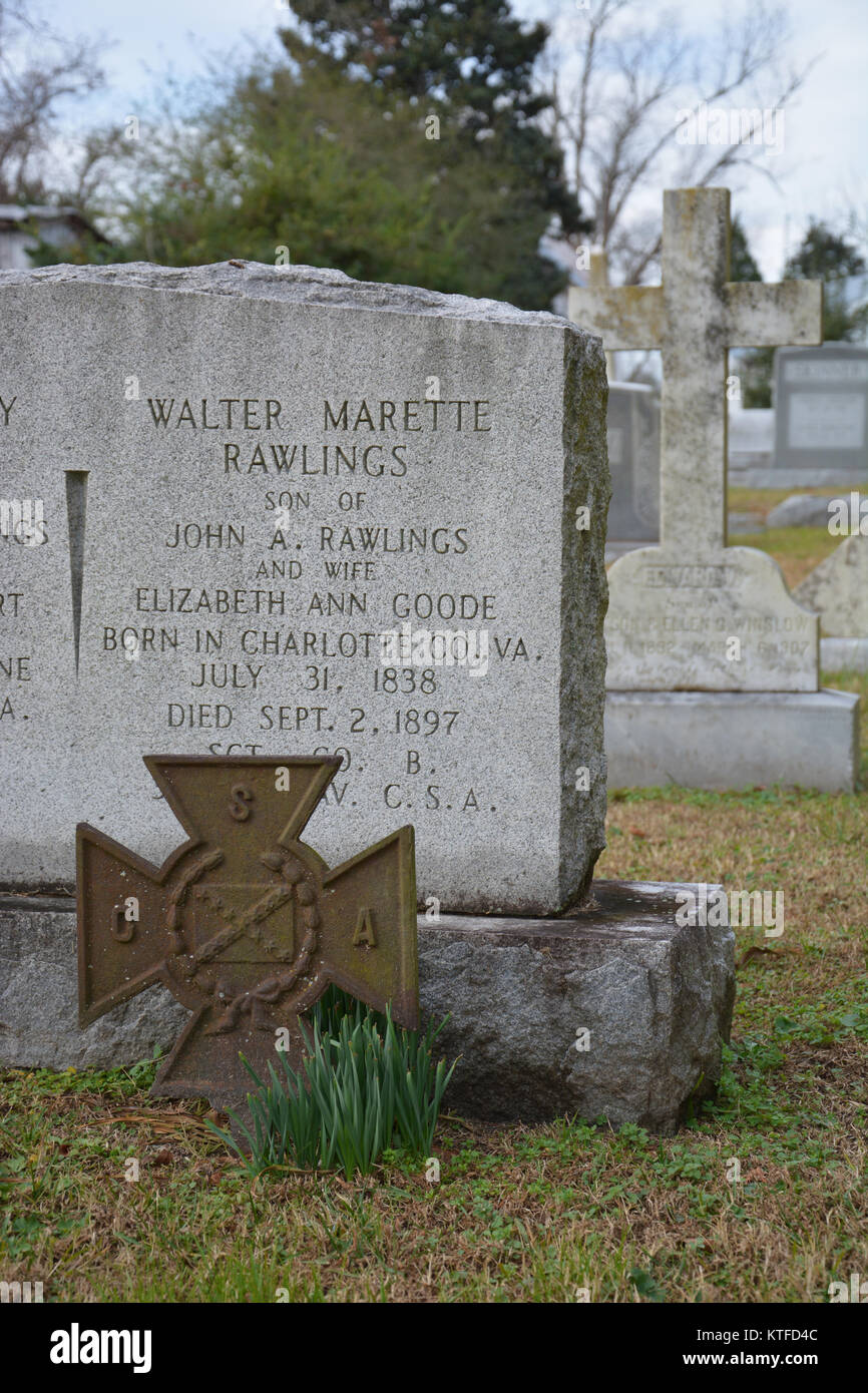 Confederate grave marker High Resolution Stock Photography and Images