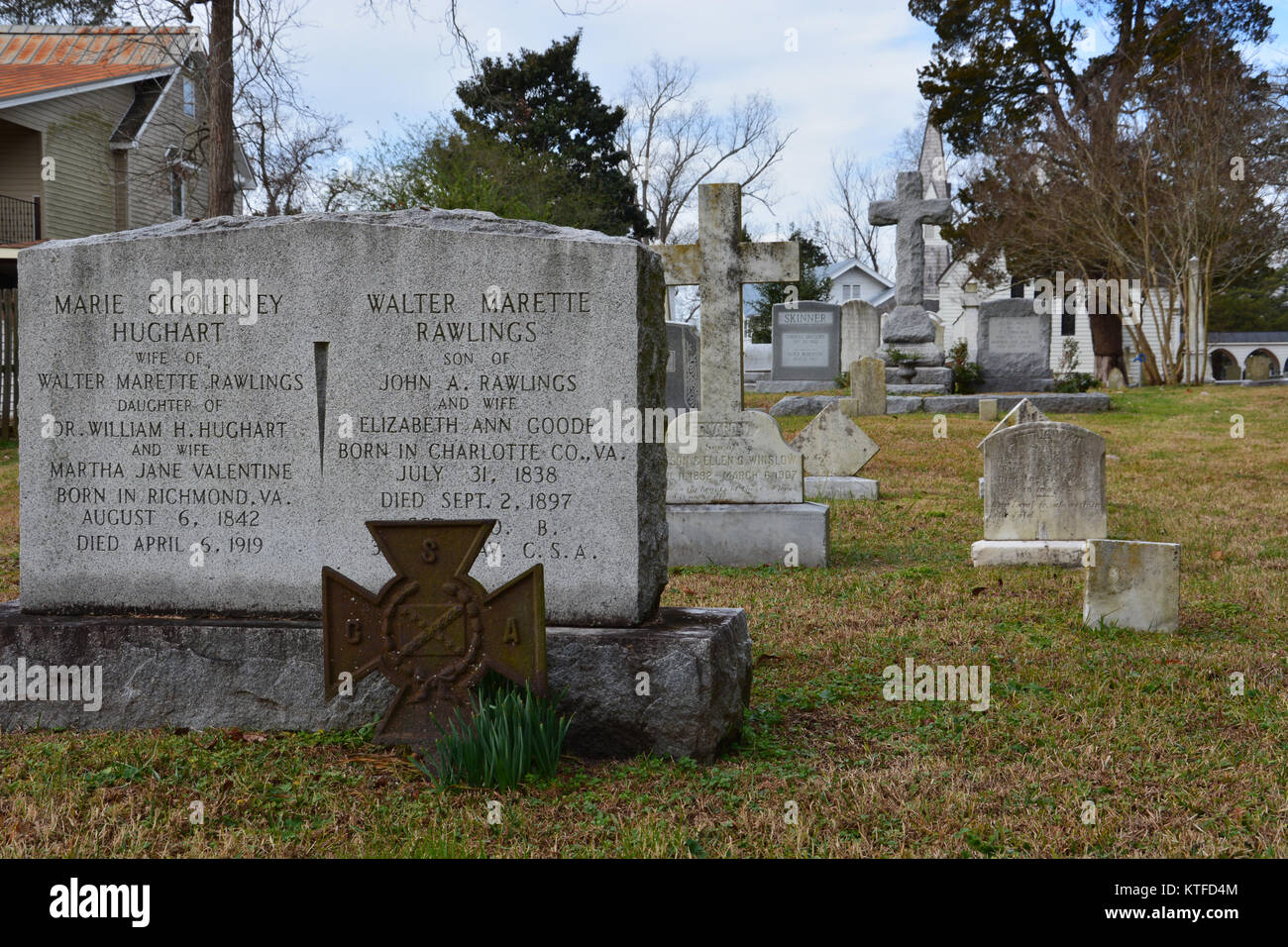 Confederate grave marker High Resolution Stock Photography and Images
