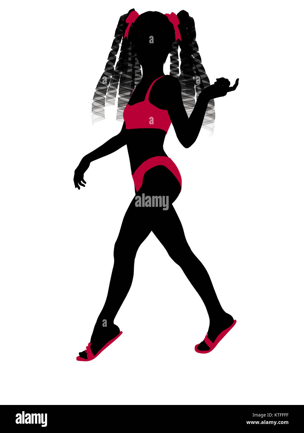 Teenager silhouette on a white background Stock Photo - Alamy