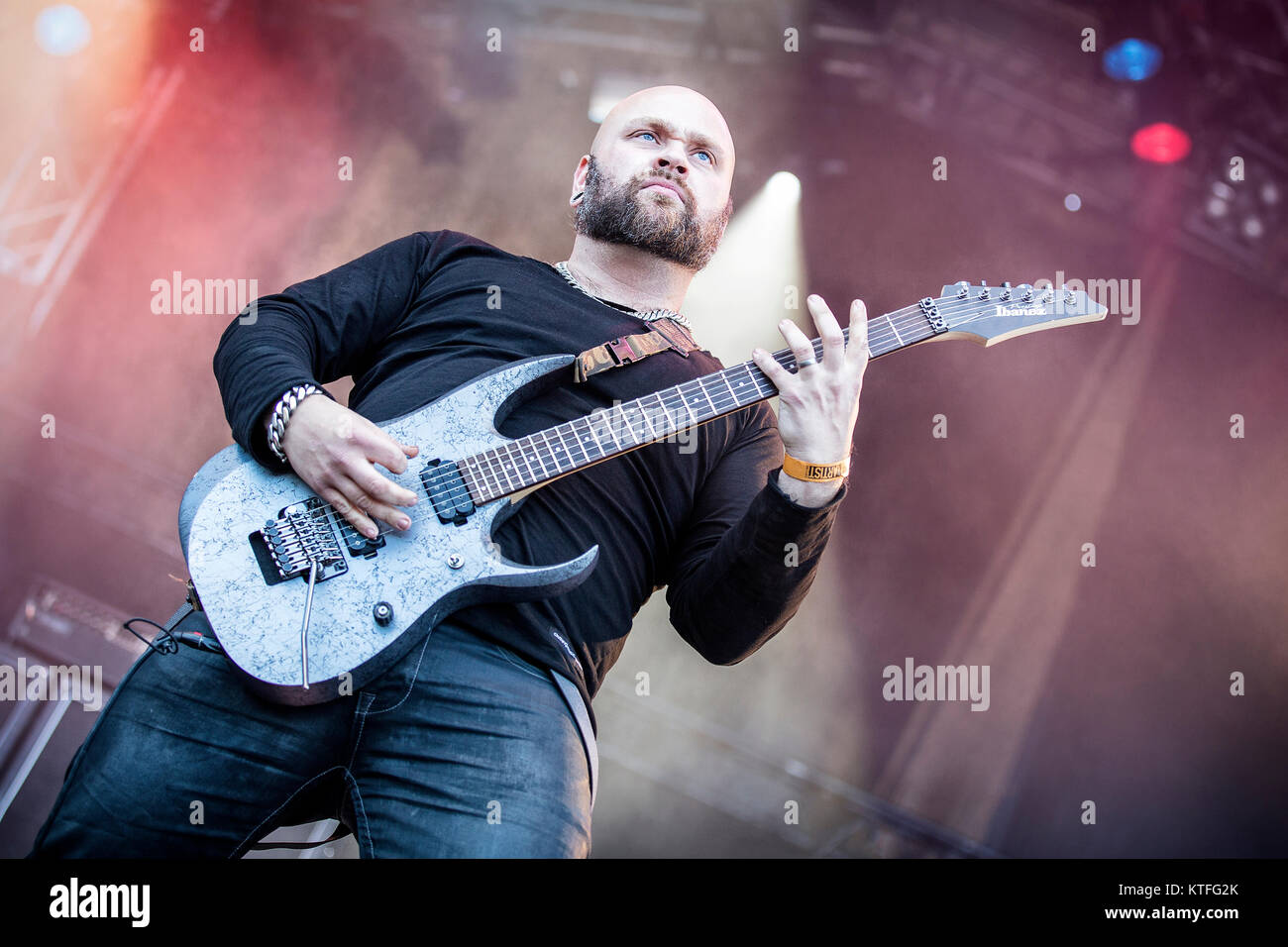 The Swedish rock band Lillasyster performs a live concert at the