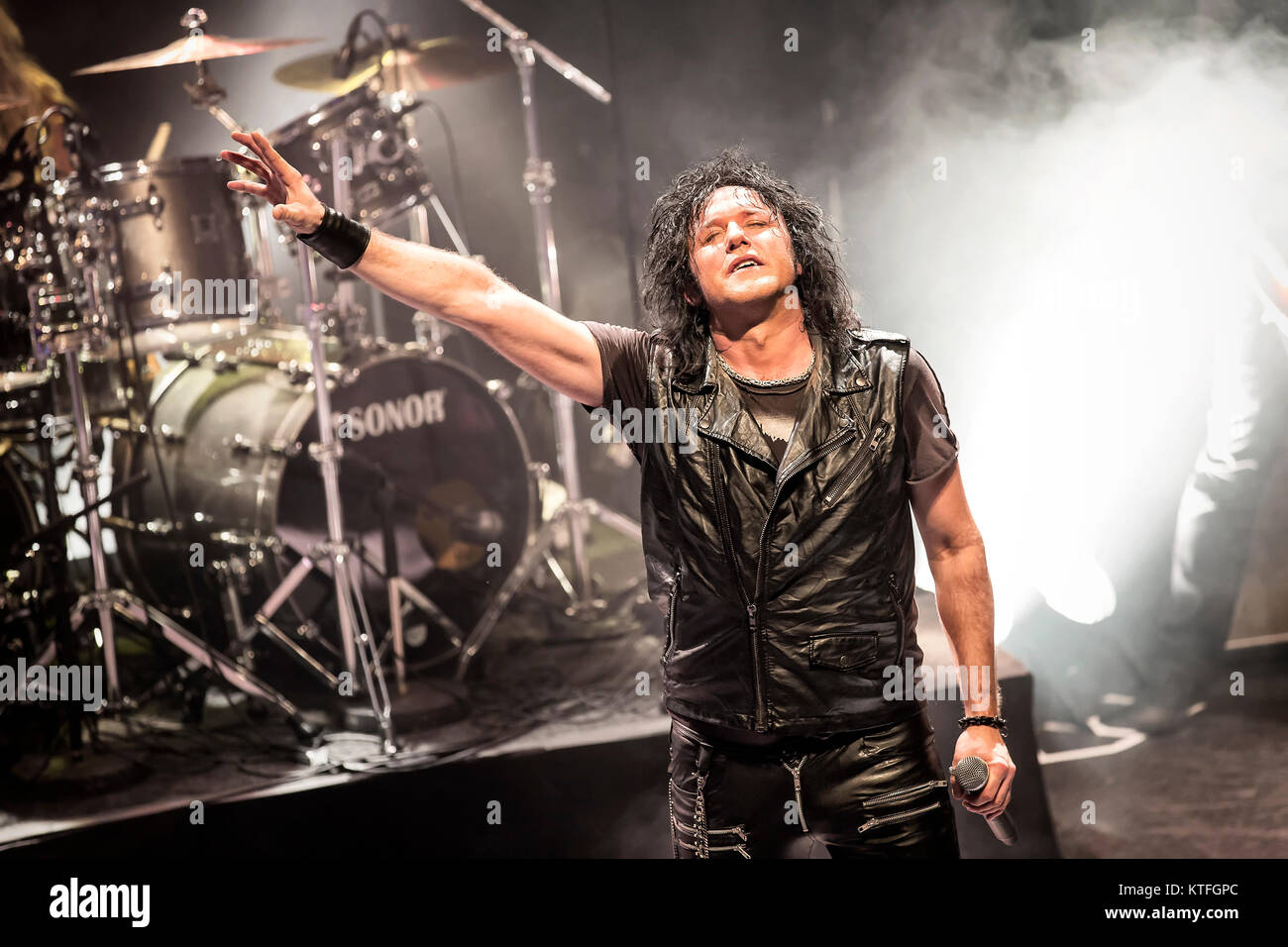 The international hard rock band Nordic Beast performs a live at