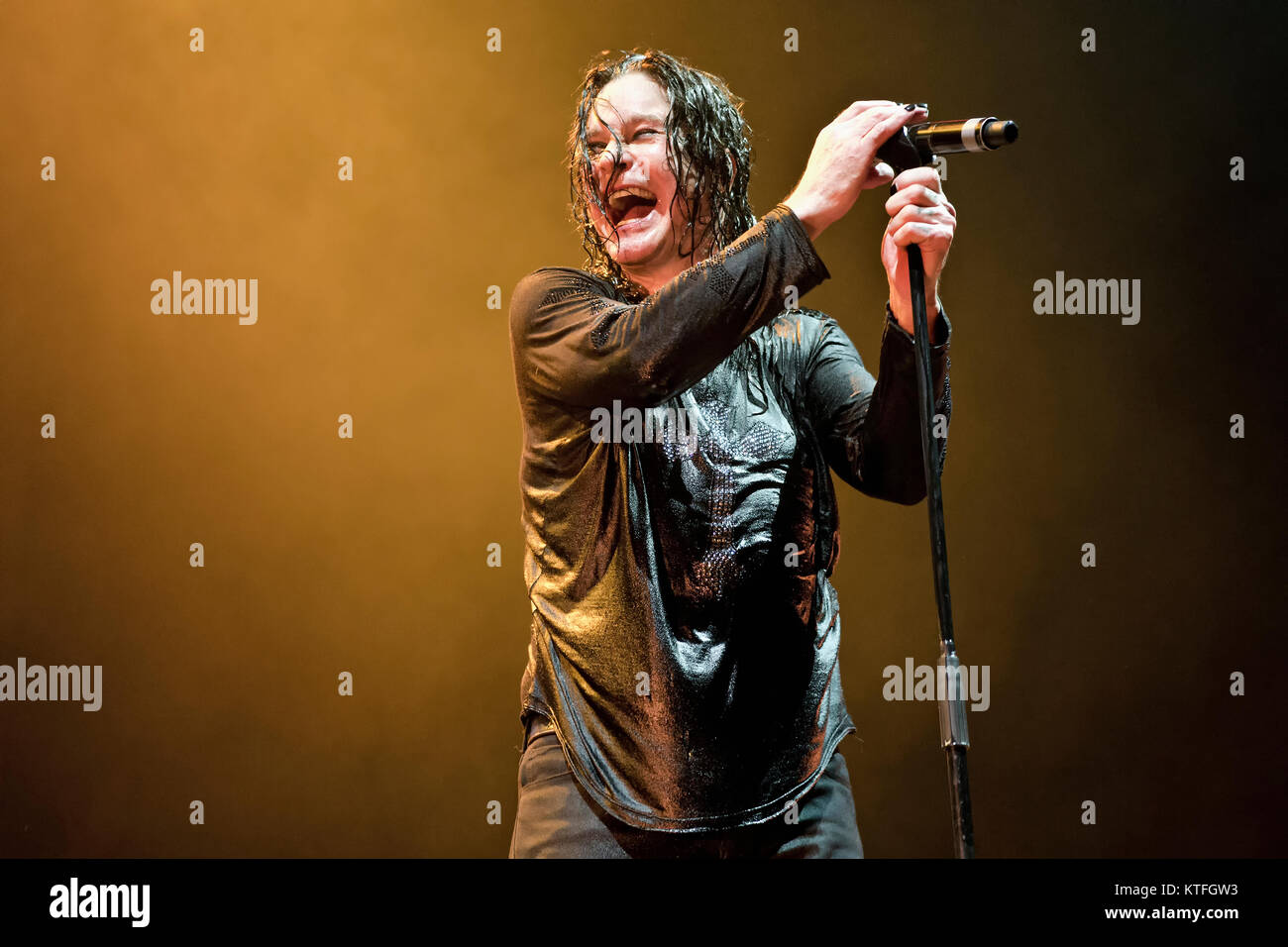 The English vocalist, songwriter and television personality Ozzy Osbourne performs a live concert at Oslo Spektrum as part of the “Ozzy and Friends tour” in 2012. Ozzy Osbourne is best known as the vocalist of the English rock band Black Sabbath. Norway, 31/05 2012. Stock Photo