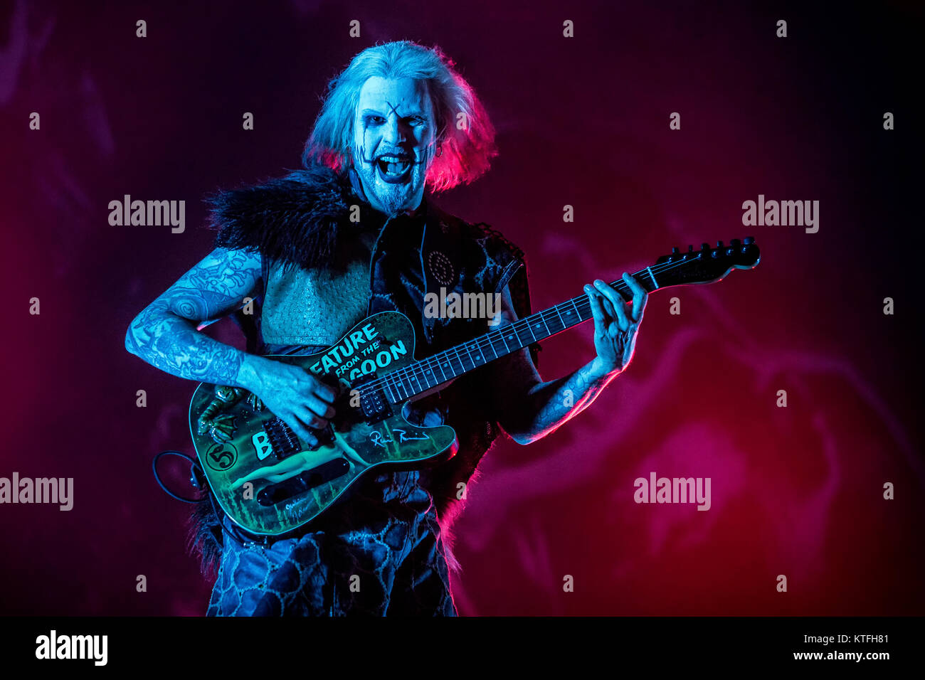 Norway, Halden June 22, 2017. Guitarist John 5 performs live with the