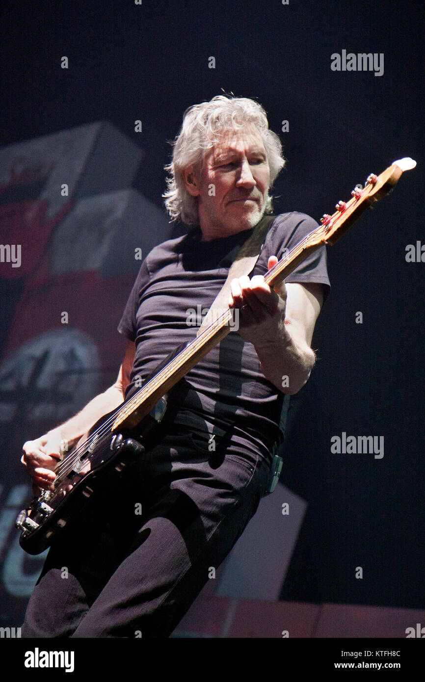 The British singer, songwriter and musician Roger Waters performs a live concert at Telenor Arena in Oslo. Roger Waters is well known as the co-founder and band member of the progressive rock band Pink Floyd. Norway, 30/04 2011. Stock Photo