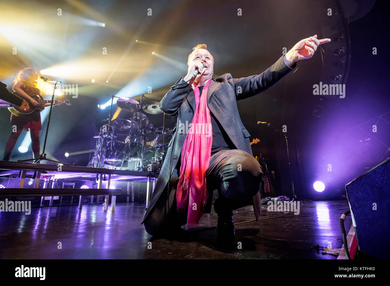 The Scottish rock band Simple Minds performs a live concert at Sentrum ...