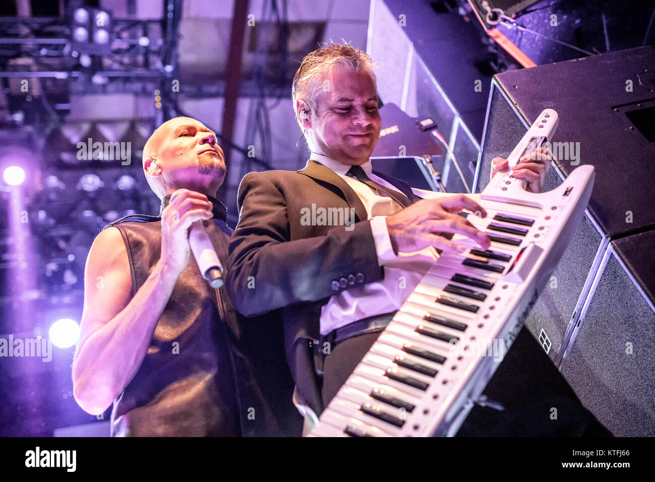 The English electronic new wave band The Human League performs a live