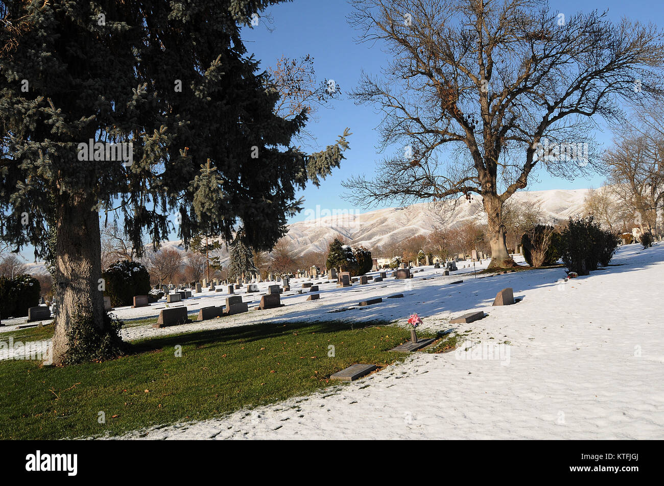 LEWISTON/IDAHO/USA 23.December 2017. Idaho weather ssun shine on