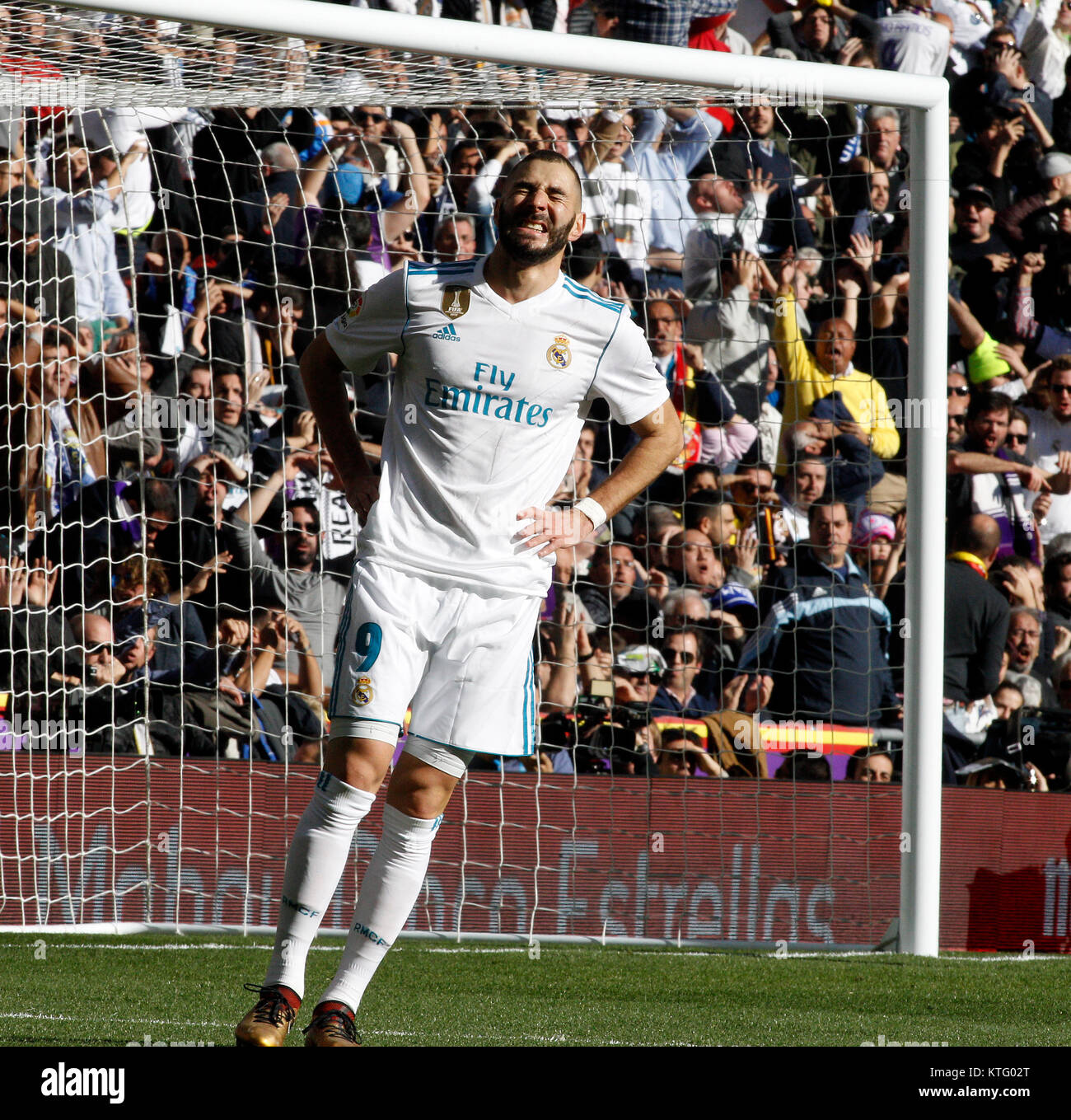 Soccer player Karim Benzema during the match. La Liga between Real ...