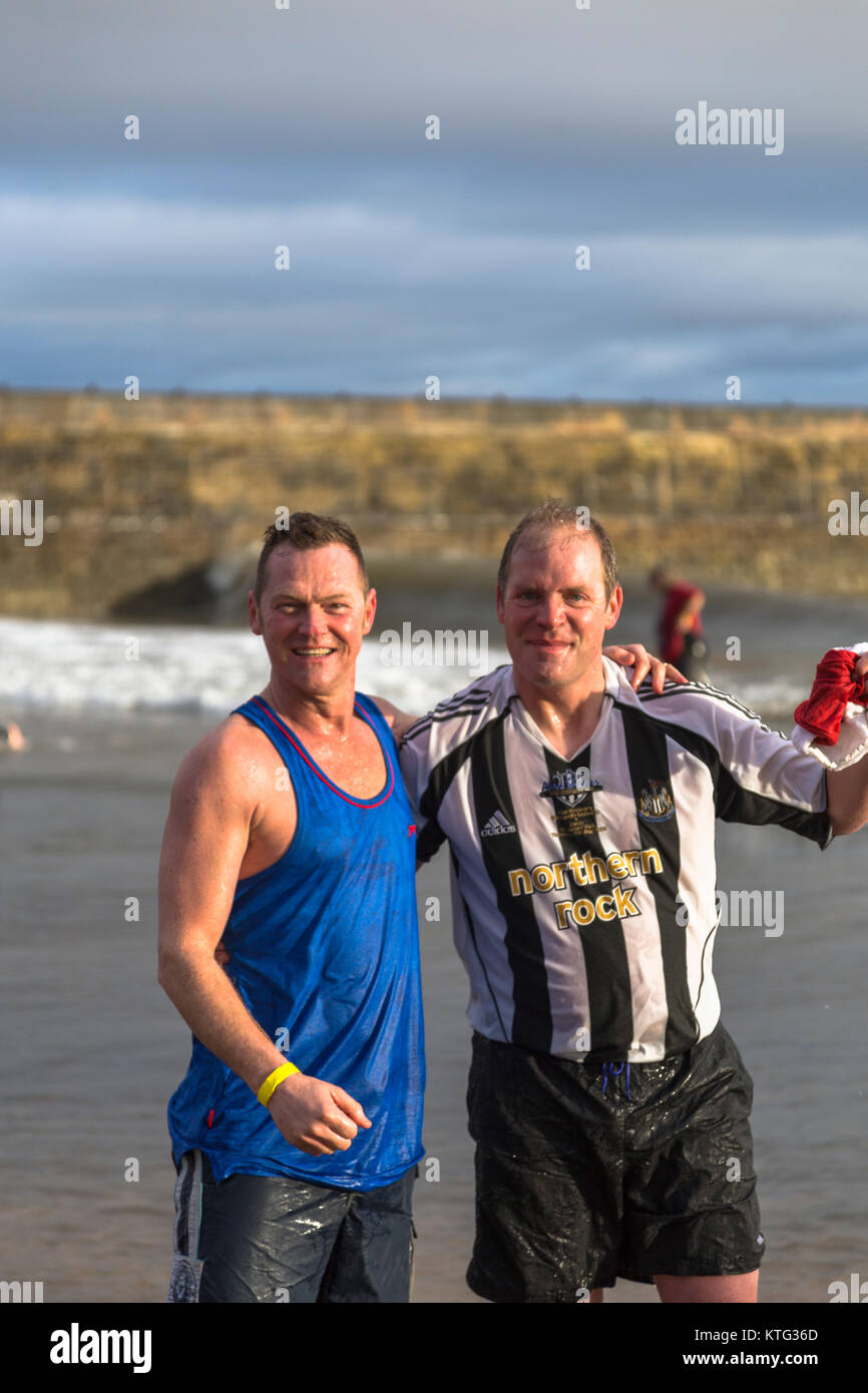 seaham boxing day dip Stock Photo Alamy