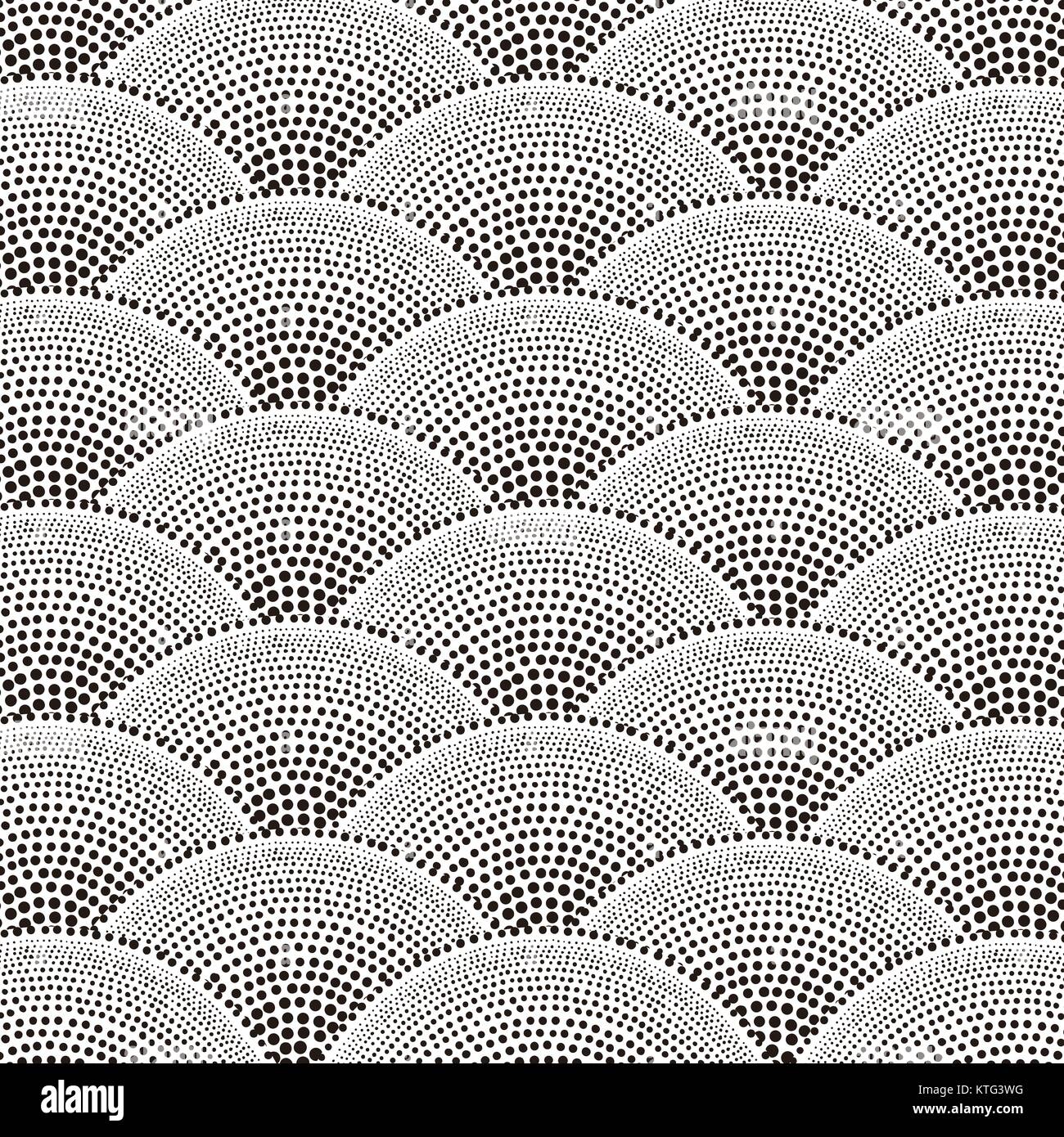 Seamless background image of dotted fan shape Stock Vector Image & Art