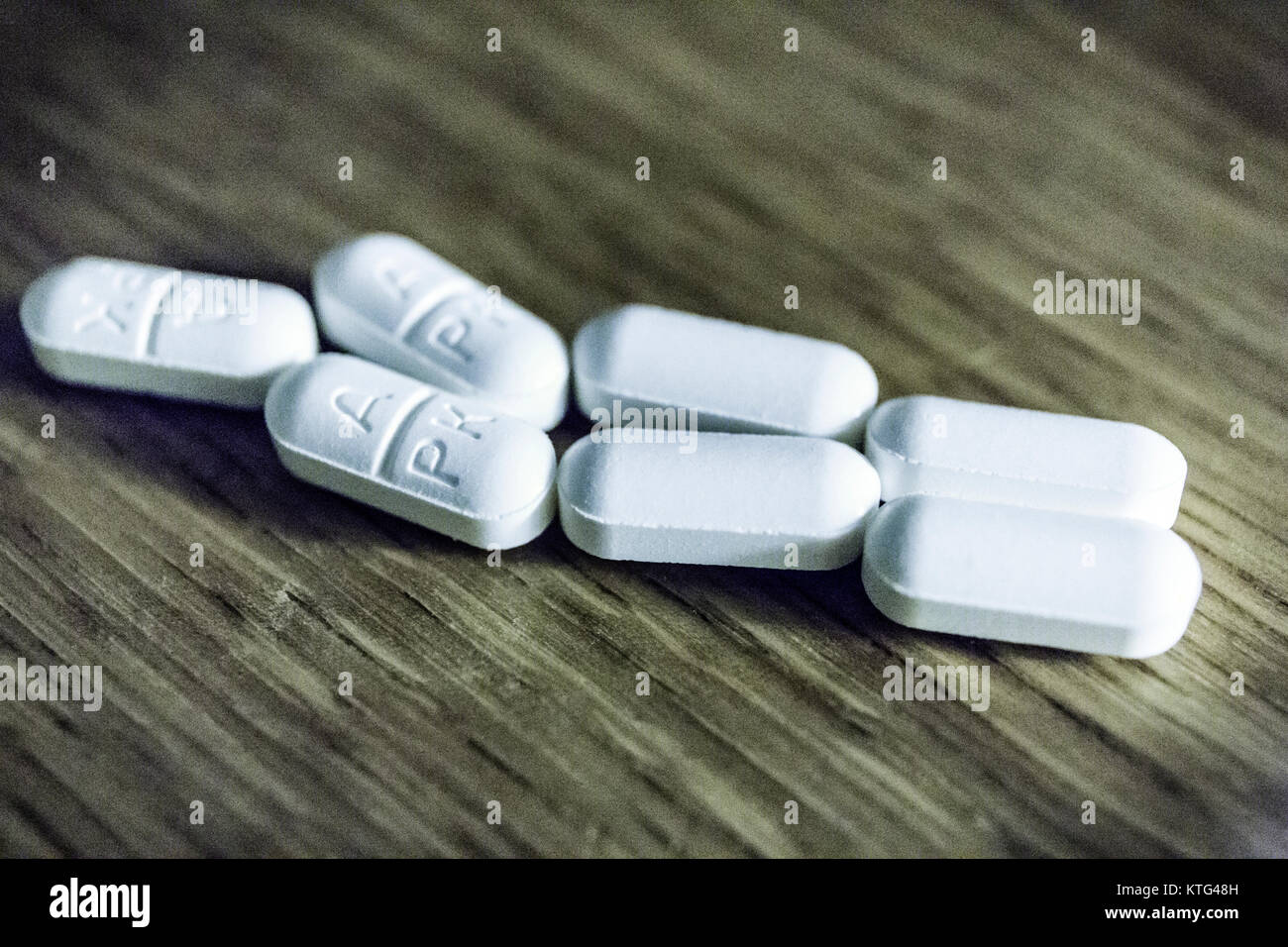 Citodon aka Co-Codamol 500/30 mg paracetamol and codeine prescription painkiller pain relief tablets close up  Model Release: No.  Property Release: No. Stock Photo