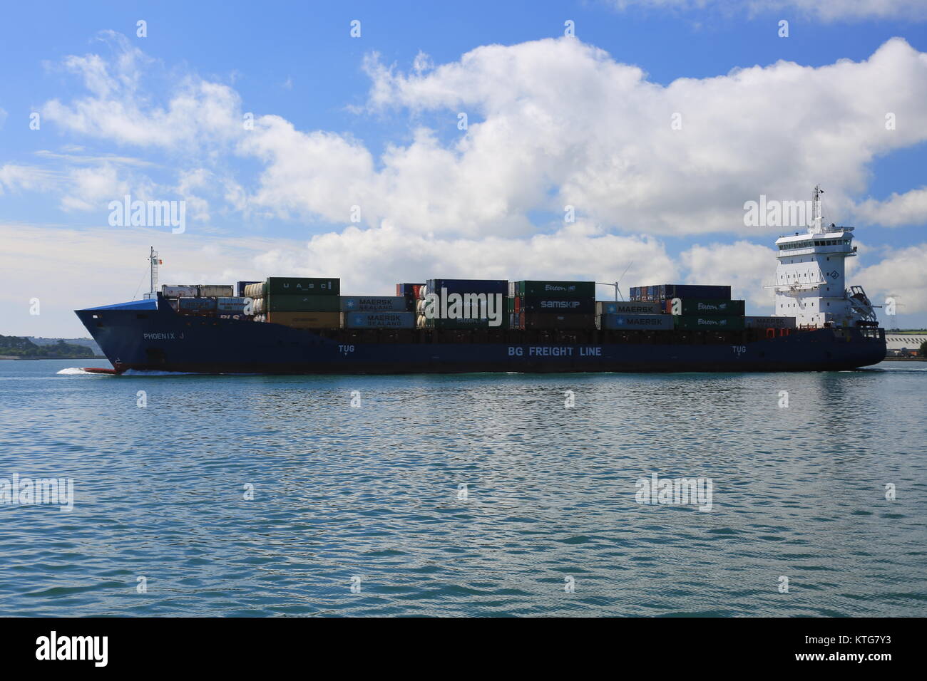 BG Freight Line Ship Stock Photo