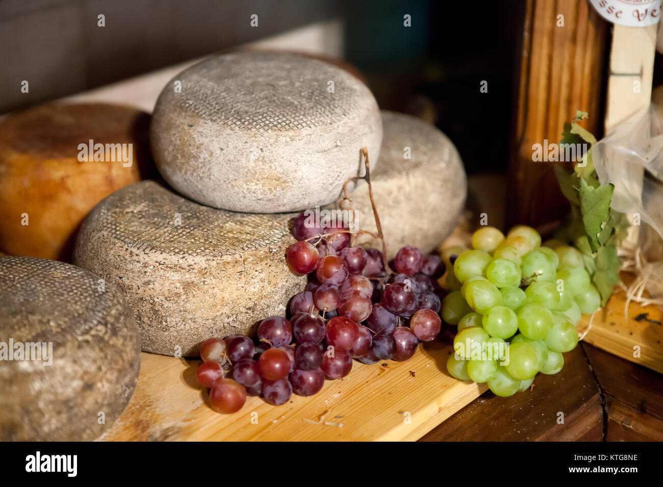 Typical Tuscany Cheese Pecorino of Pienza Stock Photo Alamy